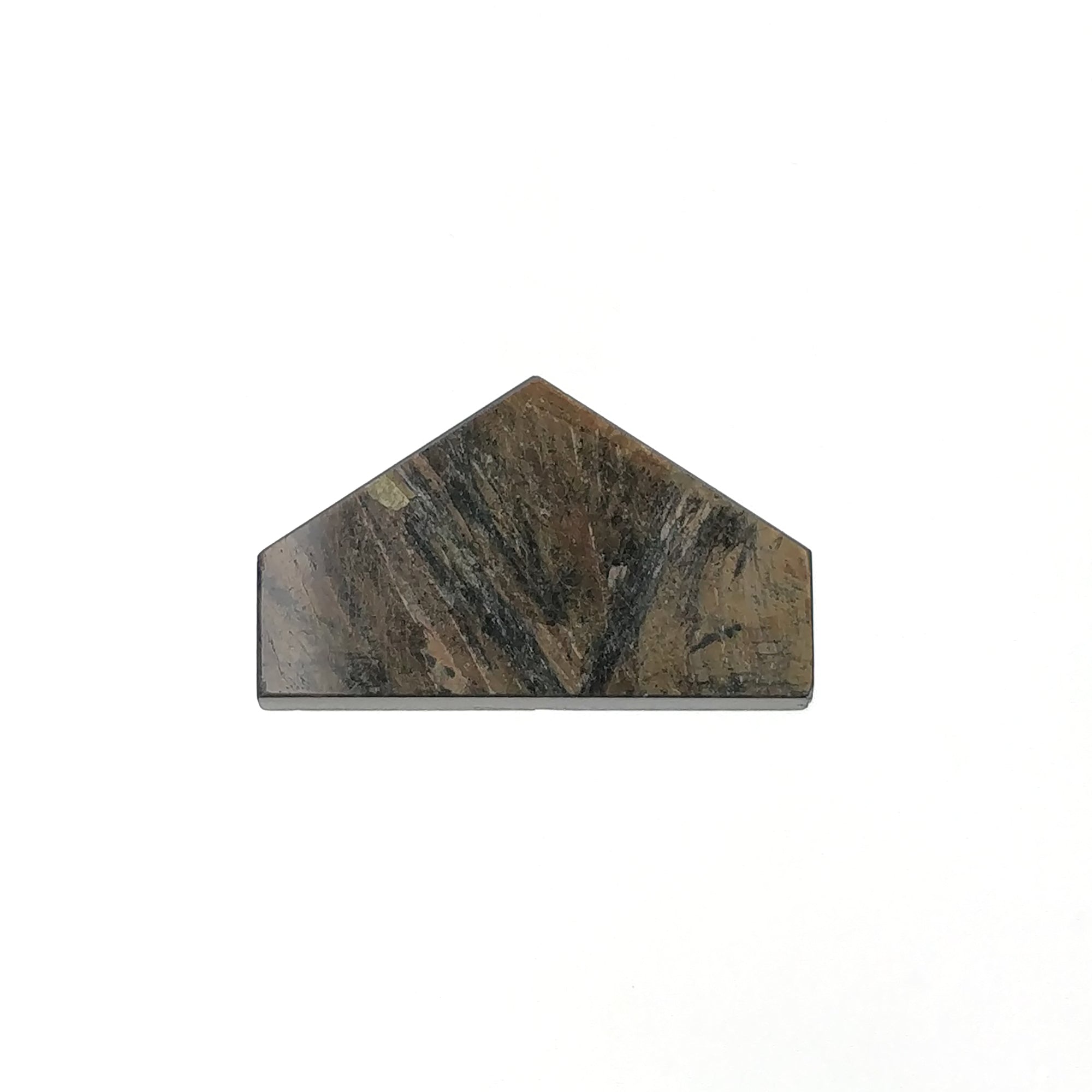 Natural Untreated Golden Brown Chocolate Sapphire Gemstone Flat Slice - 25.80cts, 28x17mm Uneven Shape for Jewelry Making, Wire Wrapping & Crystal Healing