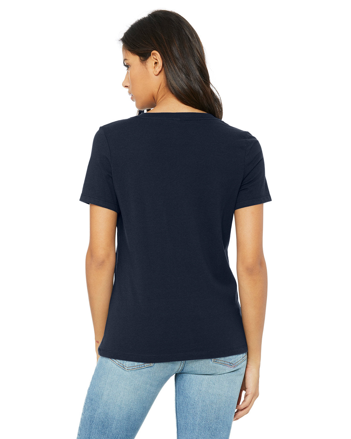 Bella + Canvas 6405 Women's Relaxed Fit Jersey V-Neck T-Shirt - Soft Cotton Tee for Casual Wear, Layering & Everyday Comfort
