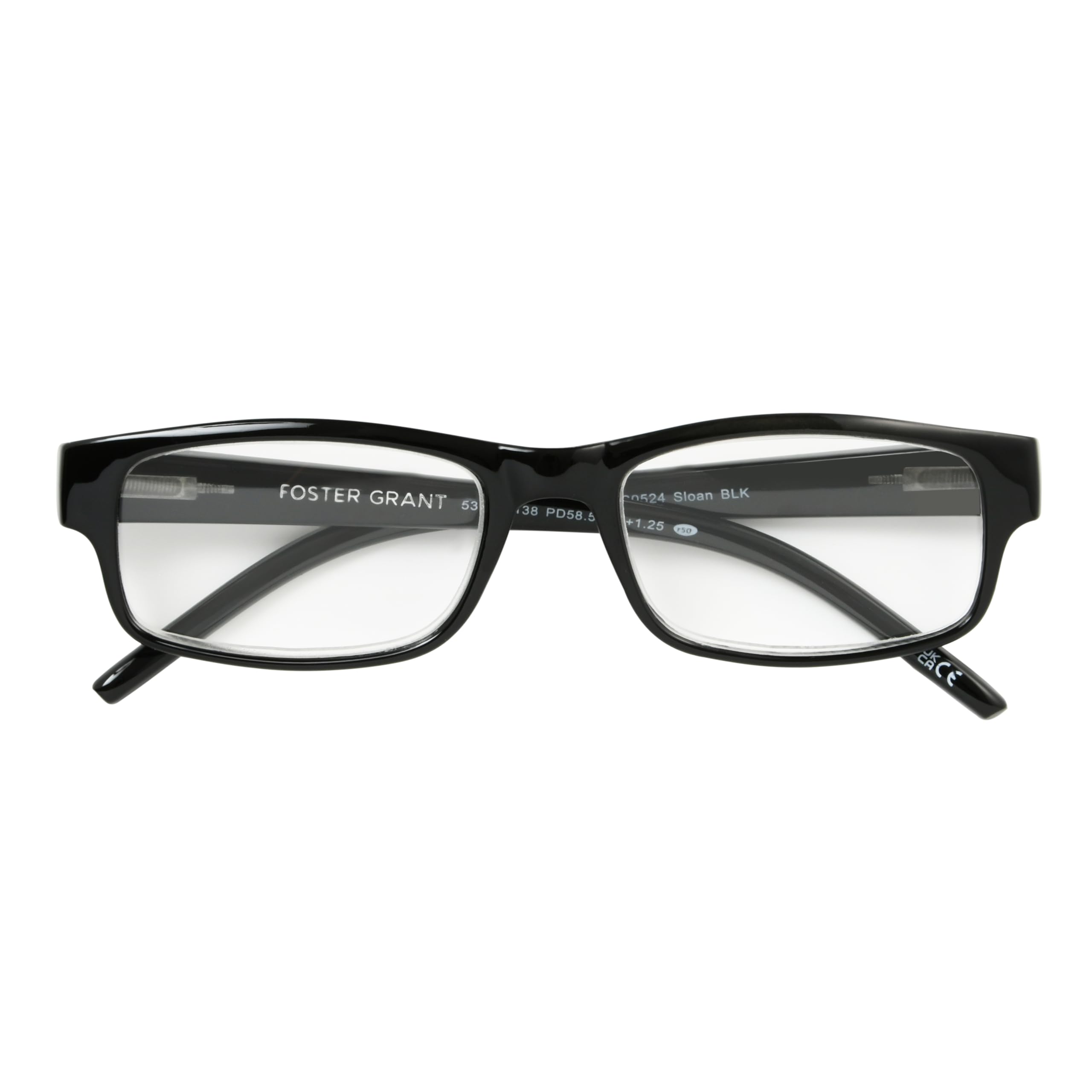 Foster Grant Men's Sloan Square Reading Glasses +1.50 to +3.50 Strength | Lightweight Metal Frame | Blue Light Blocking | Perfect for Office Work & Reading Books