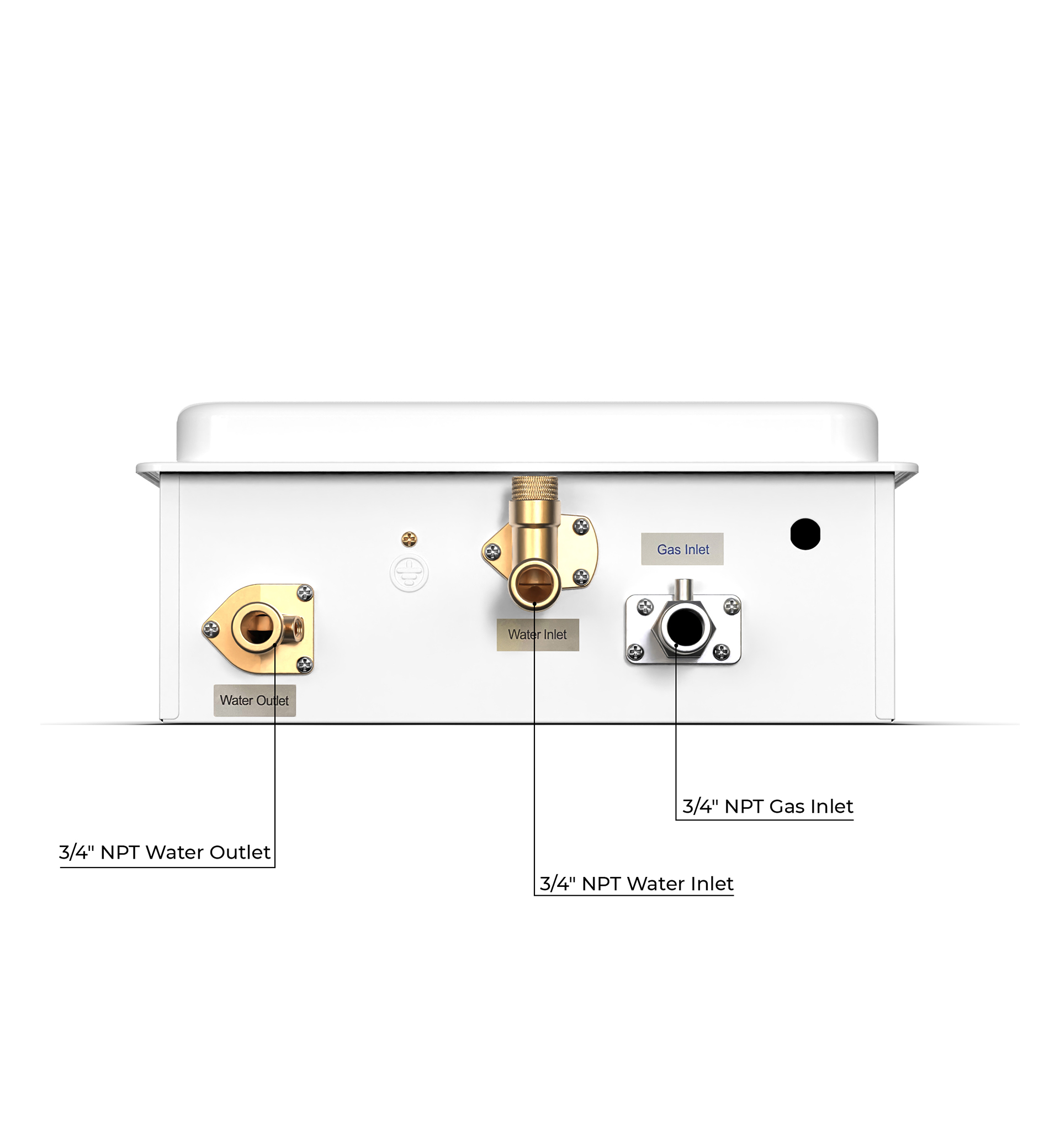 Eccotemp 6GB ING 6.0 GPM Natural Gas Tankless Water Heater - Indoor Installation for Home, Apartment & RV - Instant Hot Water for Showers, Sinks & Appliances