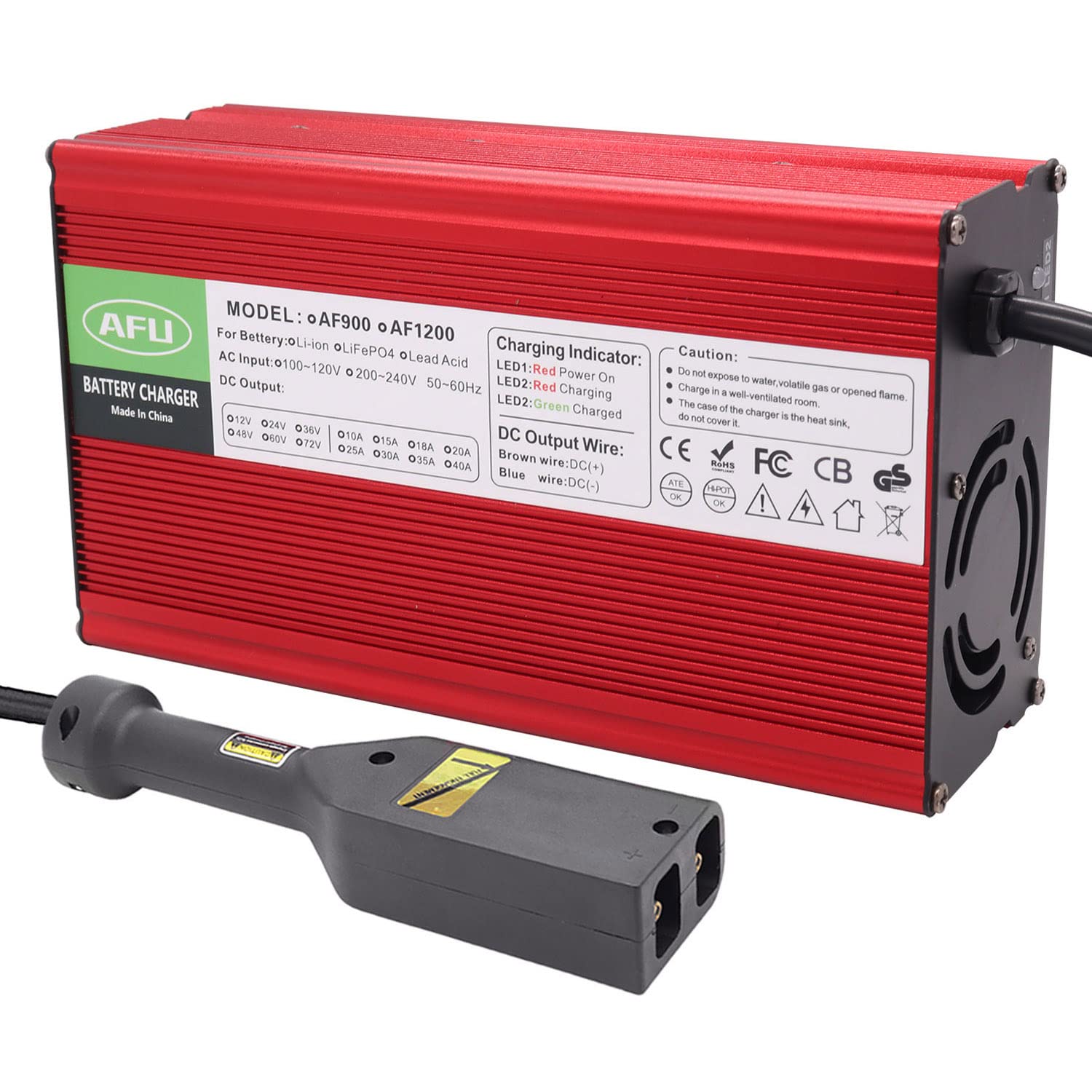 36V 15A Golf Cart Charger for EZGO TXT - D Style Plug | 36 Volt Battery Charger | Perfect for Golf Carts, Electric Vehicles & Outdoor Power Equipment
