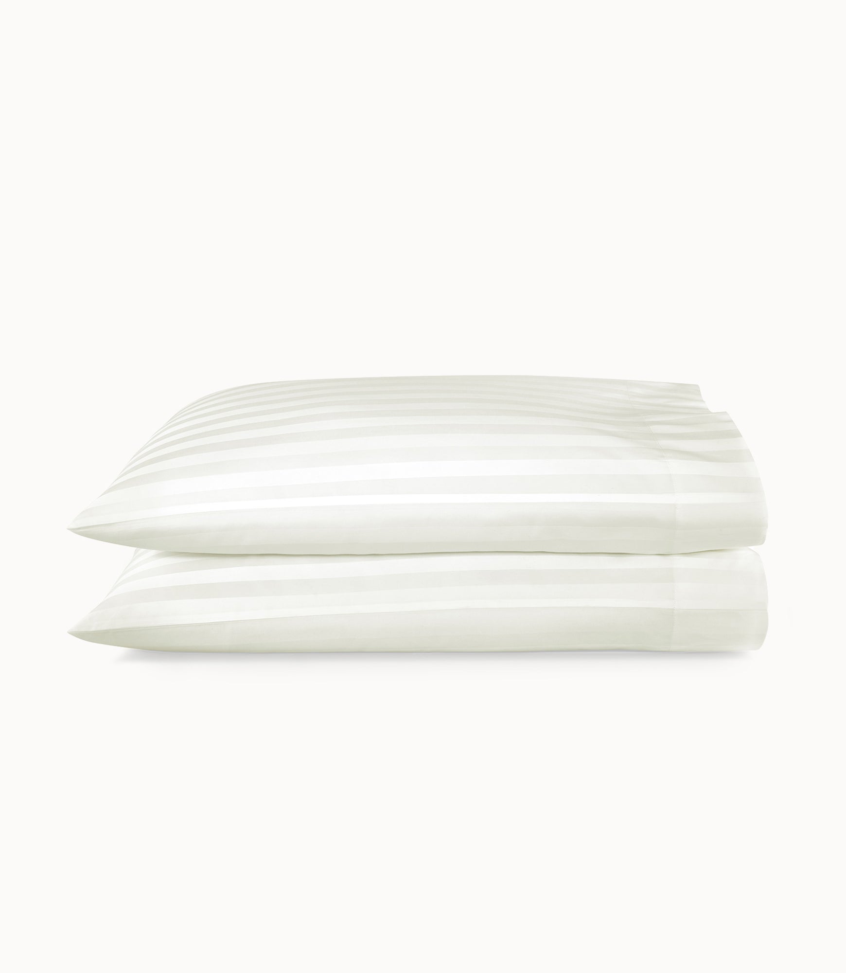 Luxury Soprano Stripe Sateen Pillowcases Set - Soft 100% Cotton Bedding for Queen/King Size - Elegant Home Decor & Bedroom Essentials for Hotel Style Comfort