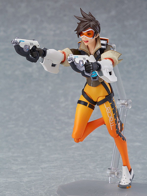 Figma #352 Tracer (Lena Oxton) Overwatch Action Figure - Collectible Gaming Character Model for Display & Cosplay