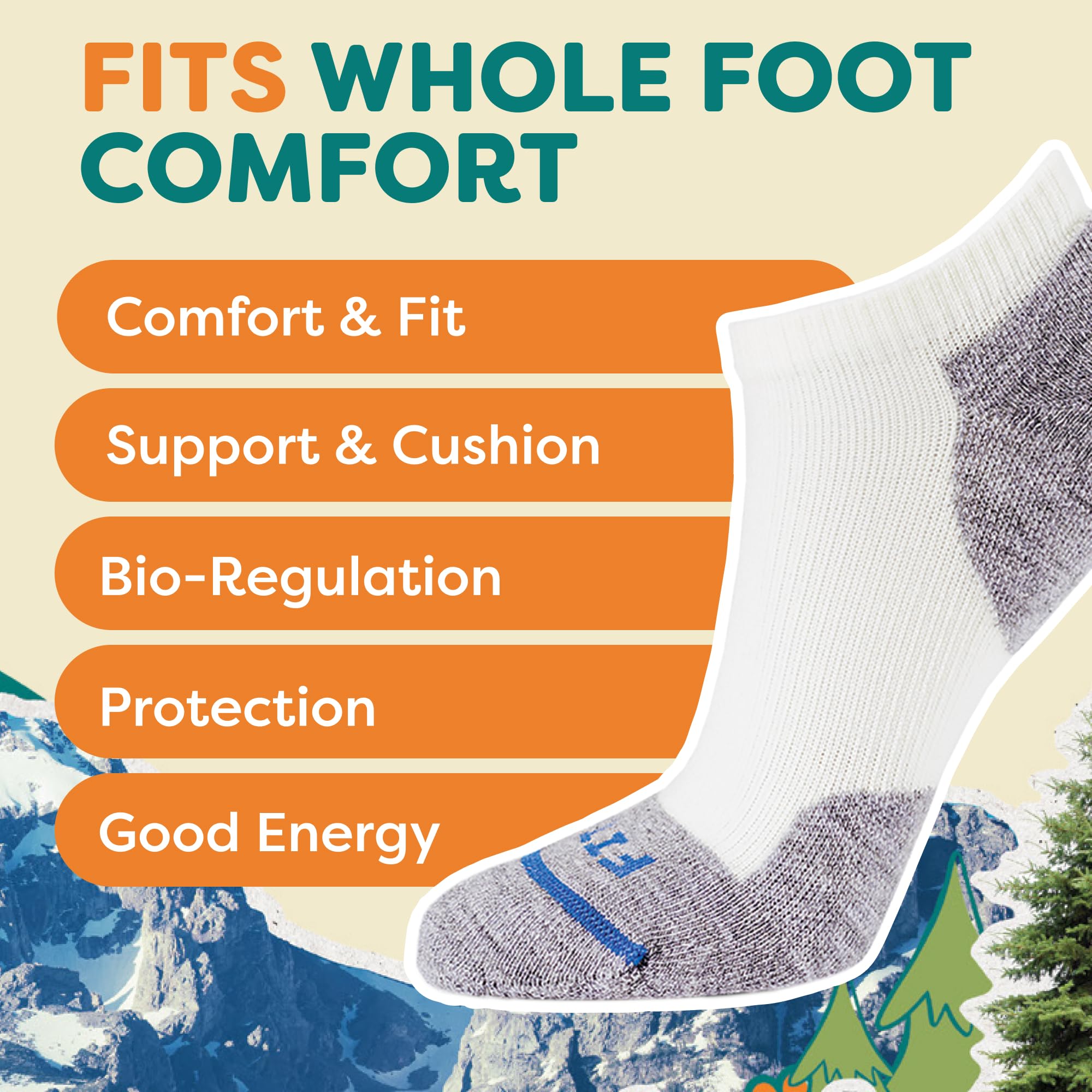 FITS Light Runner Low Cut Merino Wool Socks for Men & Women - Breathable Athletic Socks with Whole Foot Comfort - Perfect for Running, Hiking & Everyday Wear