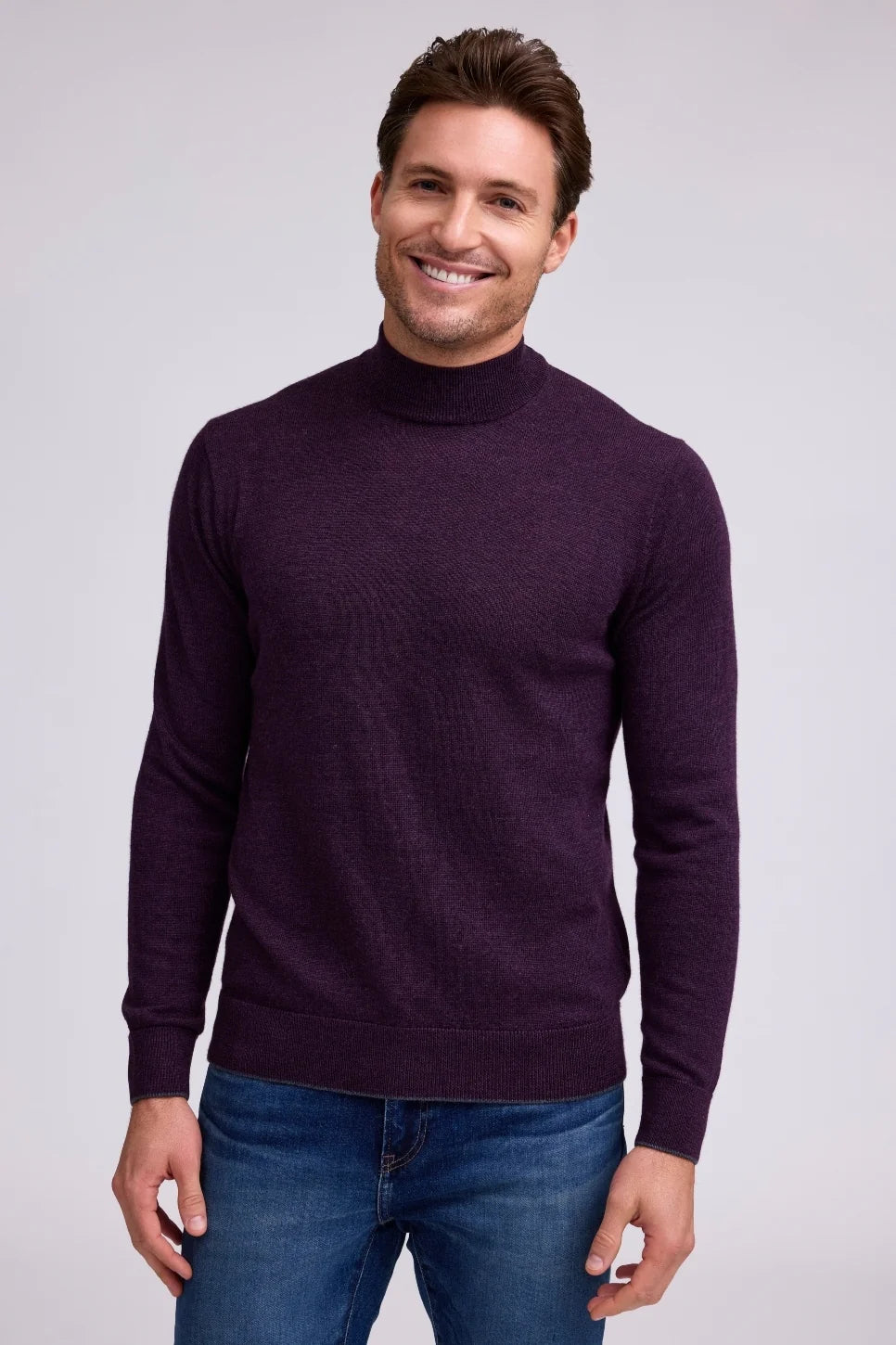 RAFFI SLD LS Mock Neck Sweater for Women - Soft Long Sleeve Knit Pullover - Perfect for Fall & Winter Layering, Office Wear & Casual Outfits