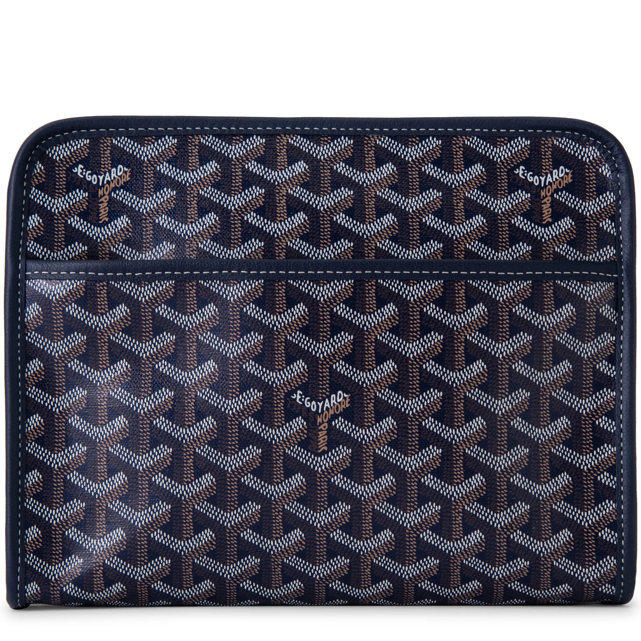 Goyard Jouvence MM Washbag - Premium Navy Blue Travel Cosmetic Bag for Women & Men | Perfect for Toiletries, Makeup, and Travel Essentials