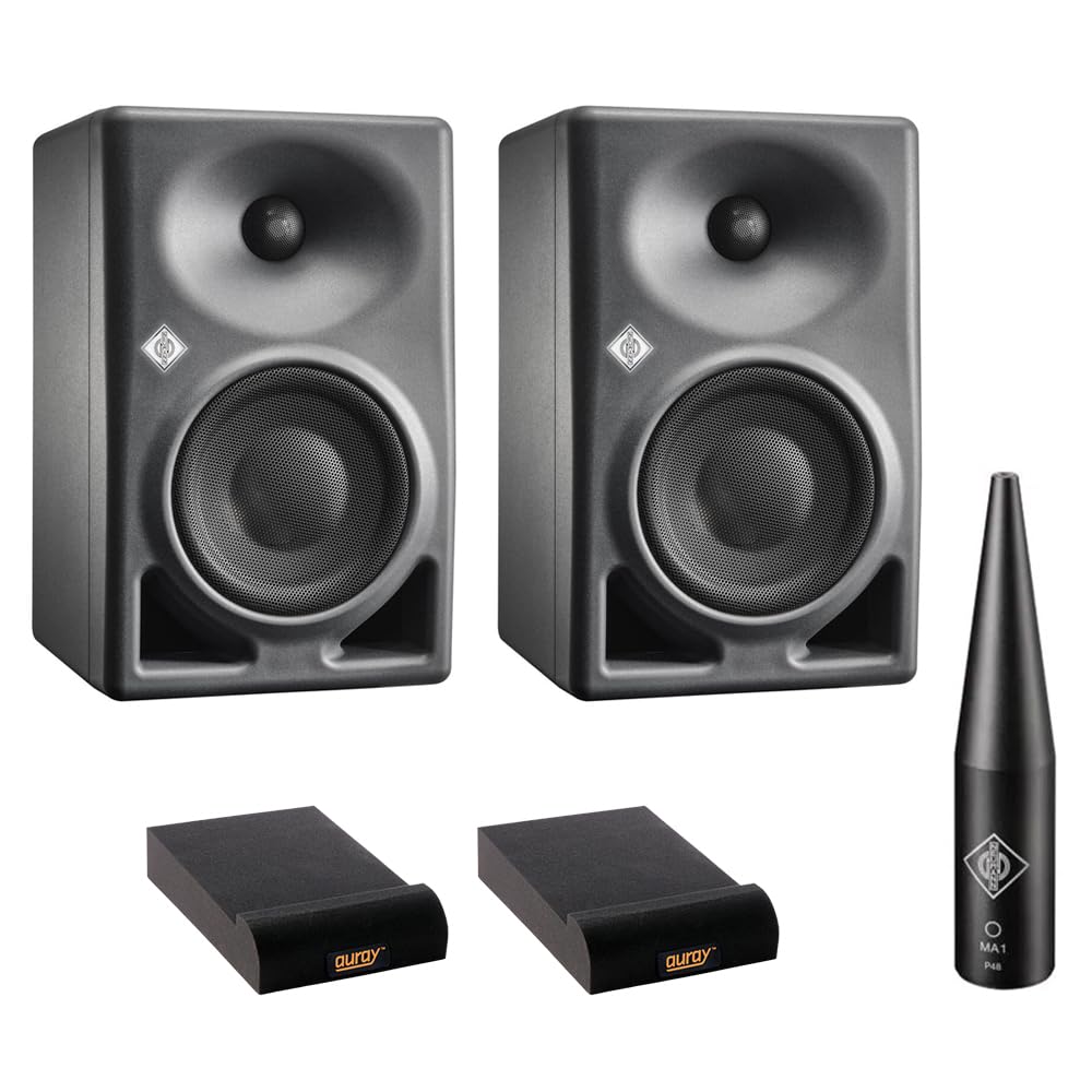 Neumann KH 120 MKII Studio Monitors with MA 1 Mic & Isolation Pads - Perfect for Home Recording Studios