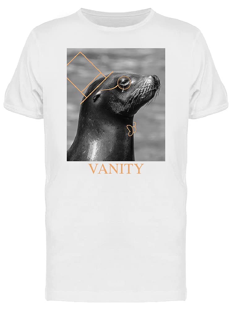 Stylish Vanity Sea Lion Men's White T-Shirt - Premium Cotton Crew Neck Tee for Casual Wear, Street Style & Everyday Outfits