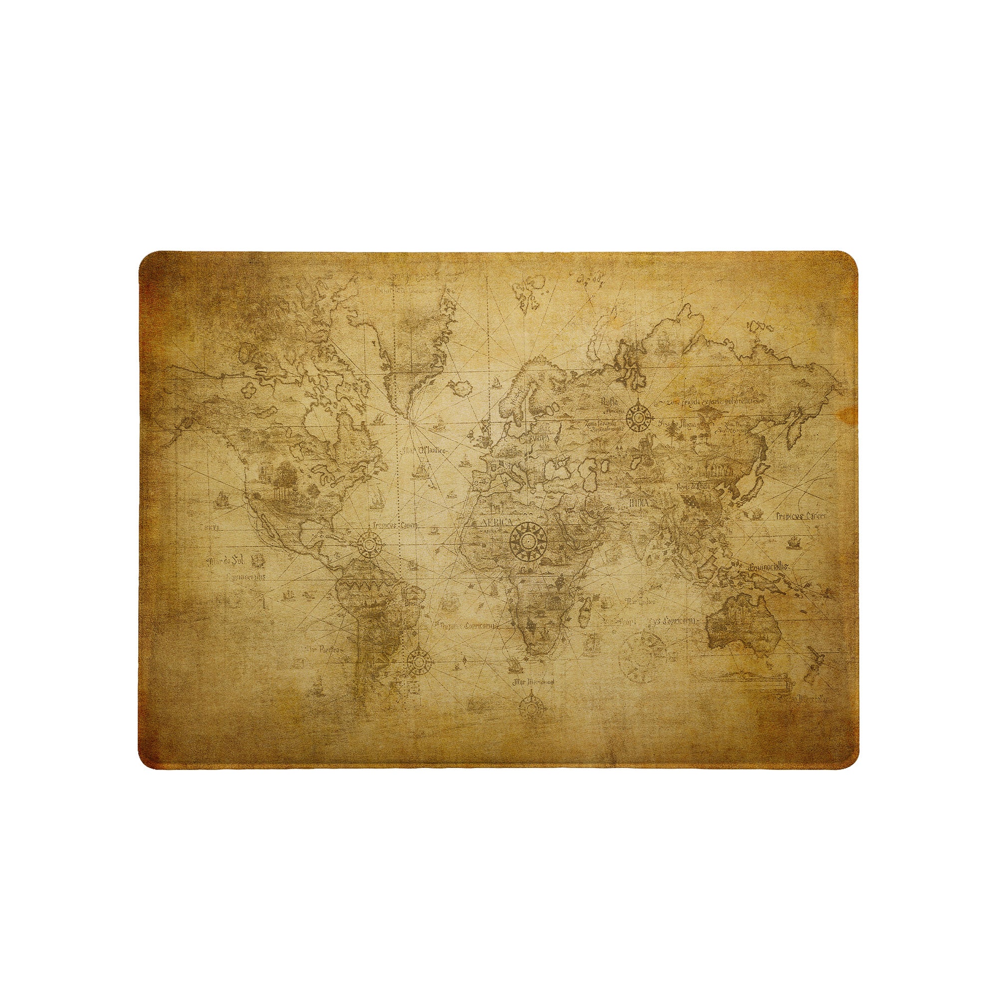 Premium Surface Laptop Case with World Map Design - Durable Protective Cover for Microsoft Surface Laptop 1/2/3/4 - Perfect for Travel, Business & School Use