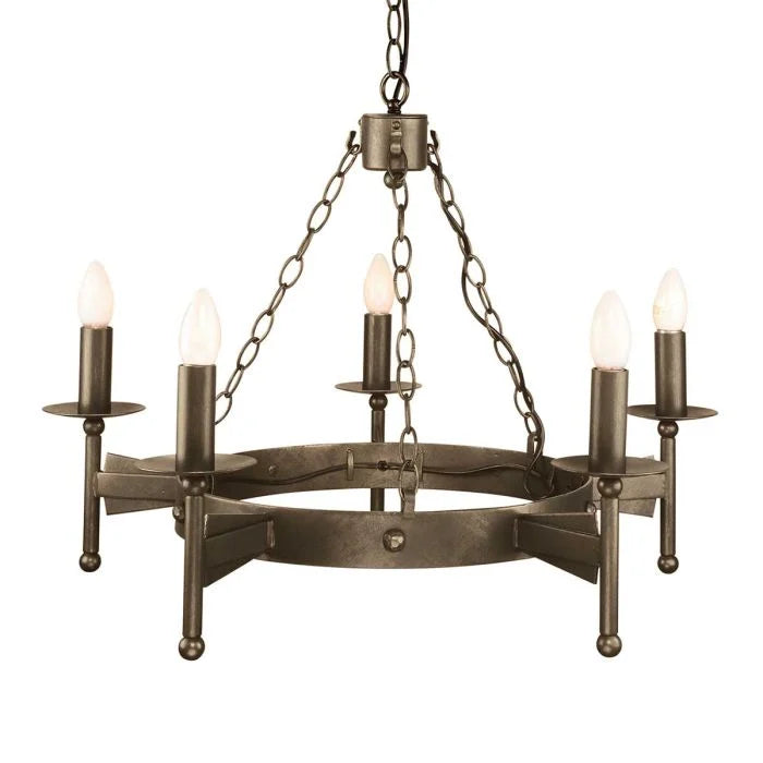 Cromwell Old Bronze Light Chandelier - 3 Light & 5 Light Options for Dining Room, Bedroom, or Living Room Lighting