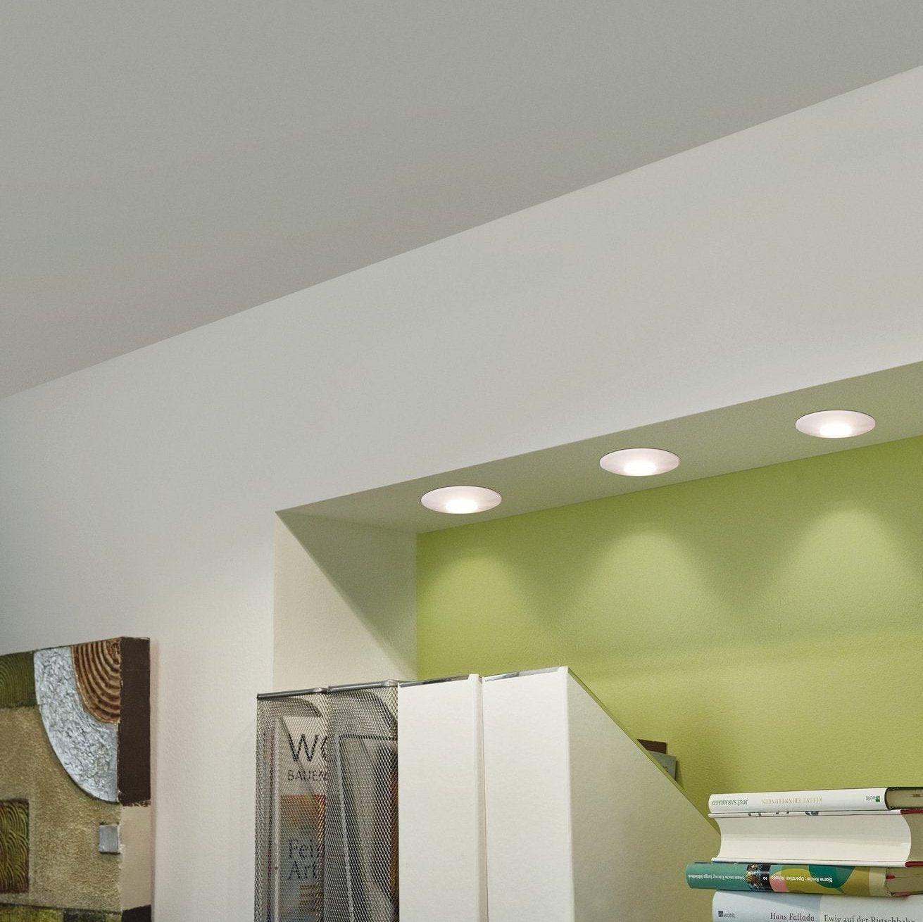 Eglo Chango Set of 3 LED Recessed Downlights - Dimmable Ultra-Thin Ceiling Lights, 3000K Warm White, 9W Energy Saving - Perfect for Living Room, Bedroom, Kitchen & Hallway Lighting