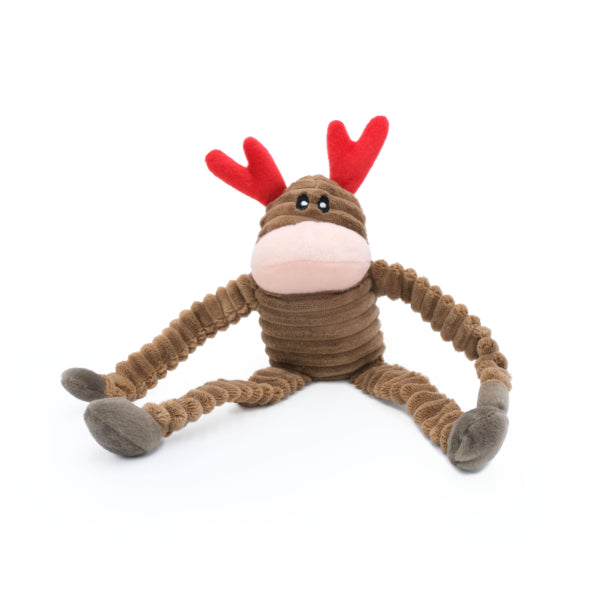 Zippy Paws Small Reno Crinkle Dog Toy - Interactive Squeaky Plush Puppy Chew Toy for Small & Medium Dogs - Perfect for Indoor Play, Training & Cuddling