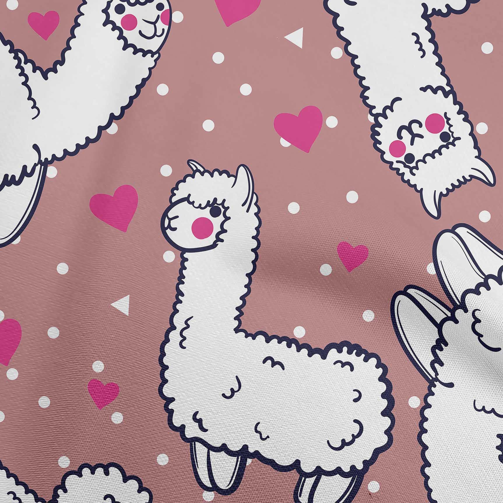 oneOone Viscose Jersey Dusty Rose Fabric - 60 Inch Wide Soft Knit Material for Sewing, DIY Nursery Decor, Baby Blankets & Home Crafts (Sheep Print Design)