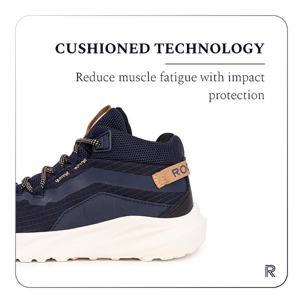 Rockport Kids Basketball Sneakers - High Top Athletic Shoes for School & Sports