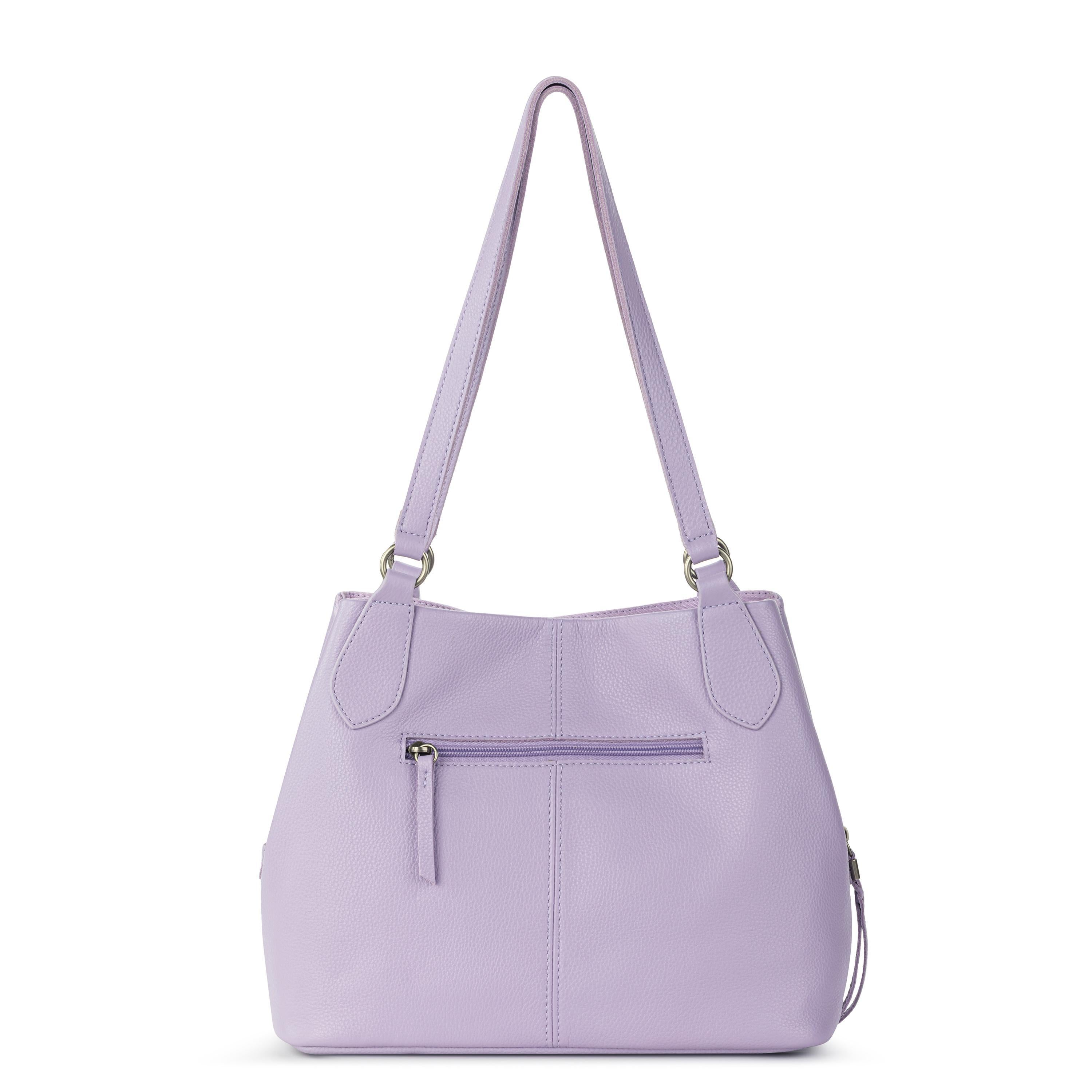 Melrose Satchel - Genuine Leather Handbag for Women in Elegant Orchid Color - Perfect for Work, Travel, and Everyday Use