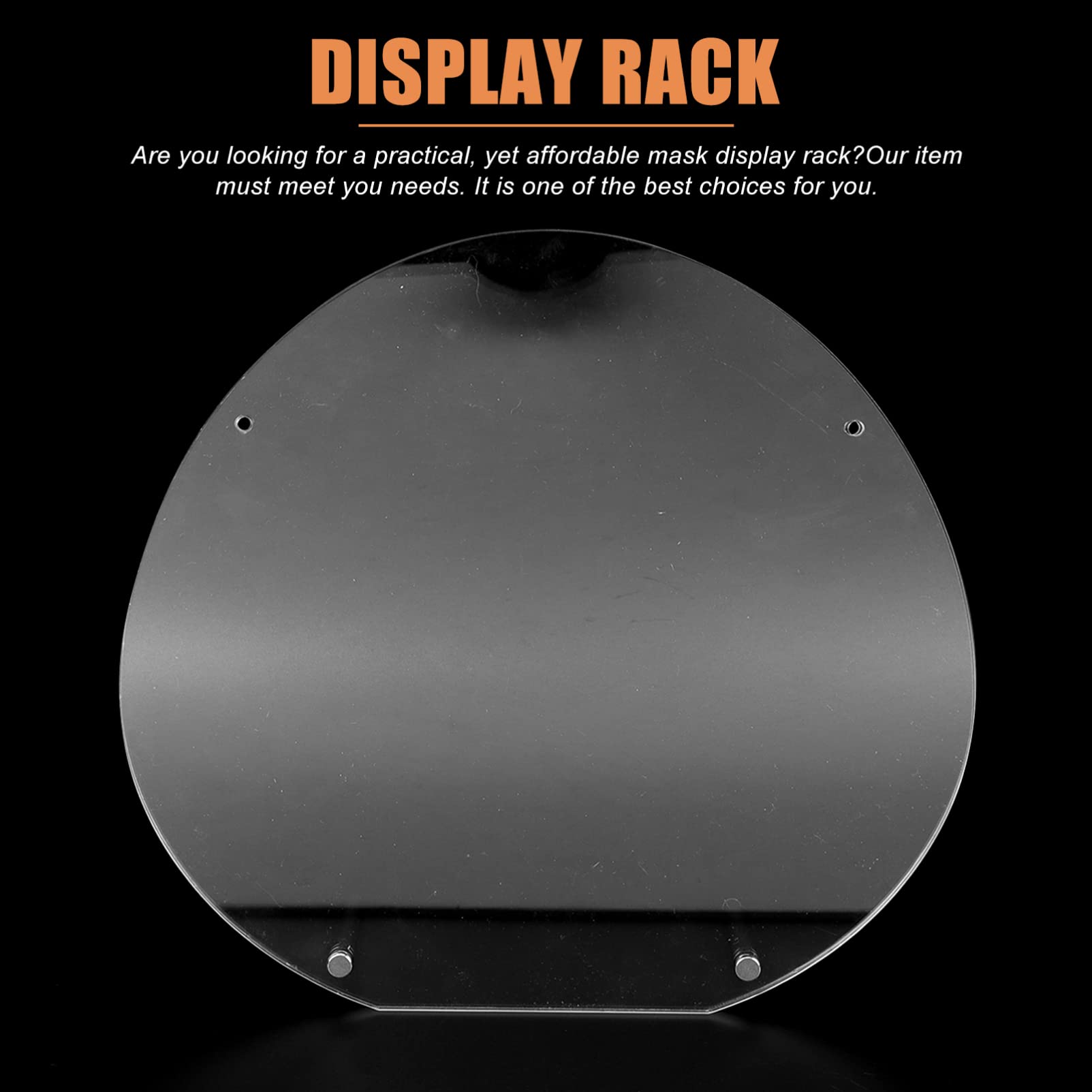 Zerodeko Clear Acrylic Mask Display Stand - Transparent Face Mask Holder & Organizer for Retail Stores, Pharmacies, and Home Desktop Organization - Perfect for PPE Storage and Display