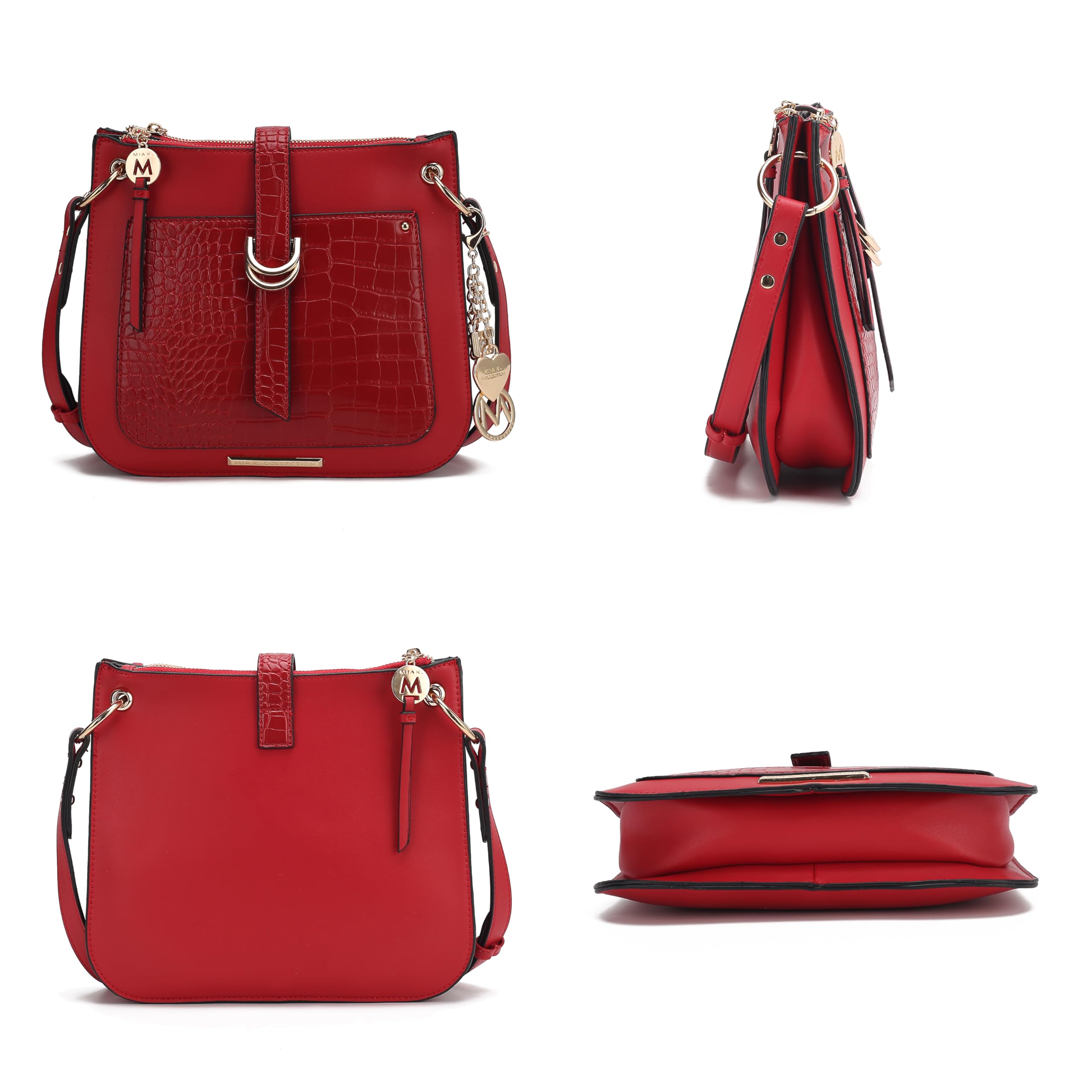 MKF Collection Women's Vegan Leather Crossbody Bag - Small Shoulder Handbag Purse by Mia K | Perfect for Work, Travel & Everyday Use