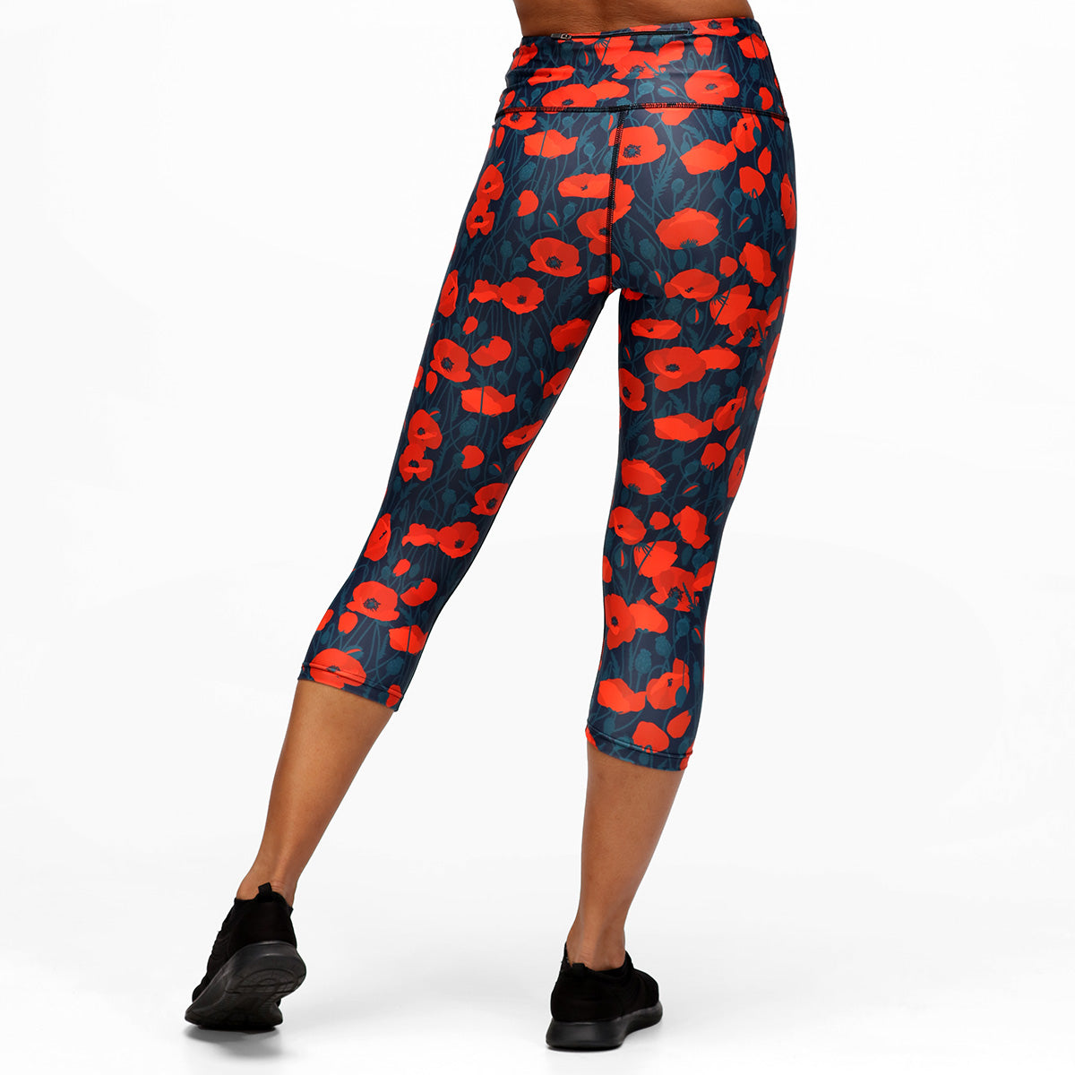 Stylish Poppy Field Capri Pants for Women - Comfortable Summer Casual Wear - Perfect for Beach, Vacation & Outdoor Activities