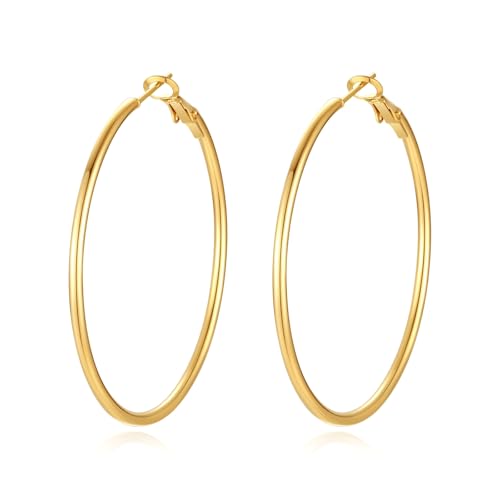 1 Pair Gold-60mm