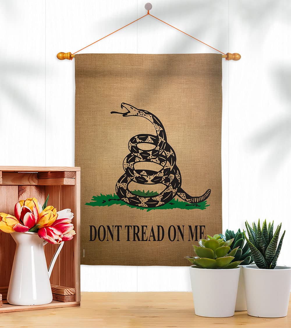 Breeze Decor Gadsden Americana Flag Set - 28