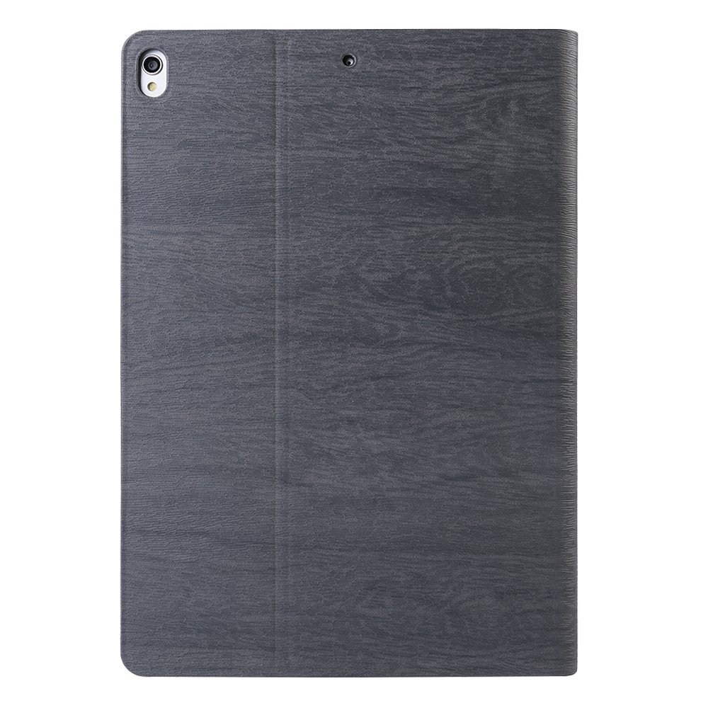 Ultra Slim Protective Jet Black Wood Grain Folio Case for iPad Air 10.5-inch & iPad Pro 10.5-inch | Lightweight Durable Cover with Auto Sleep/Wake | Perfect for Work, Travel & Home Use