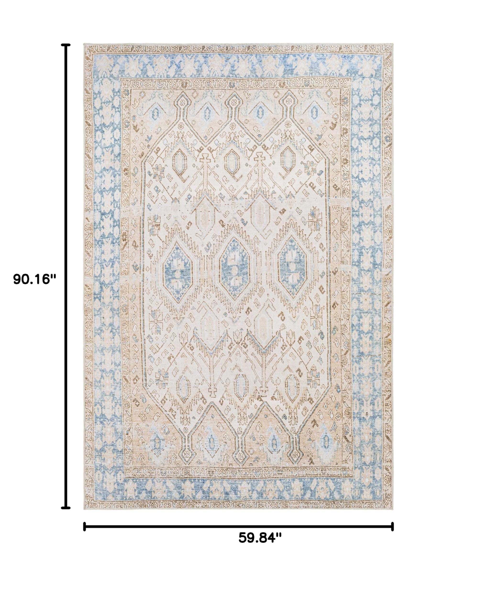 Hauteloom Buayan Washable Area Rug 5' x 7'6