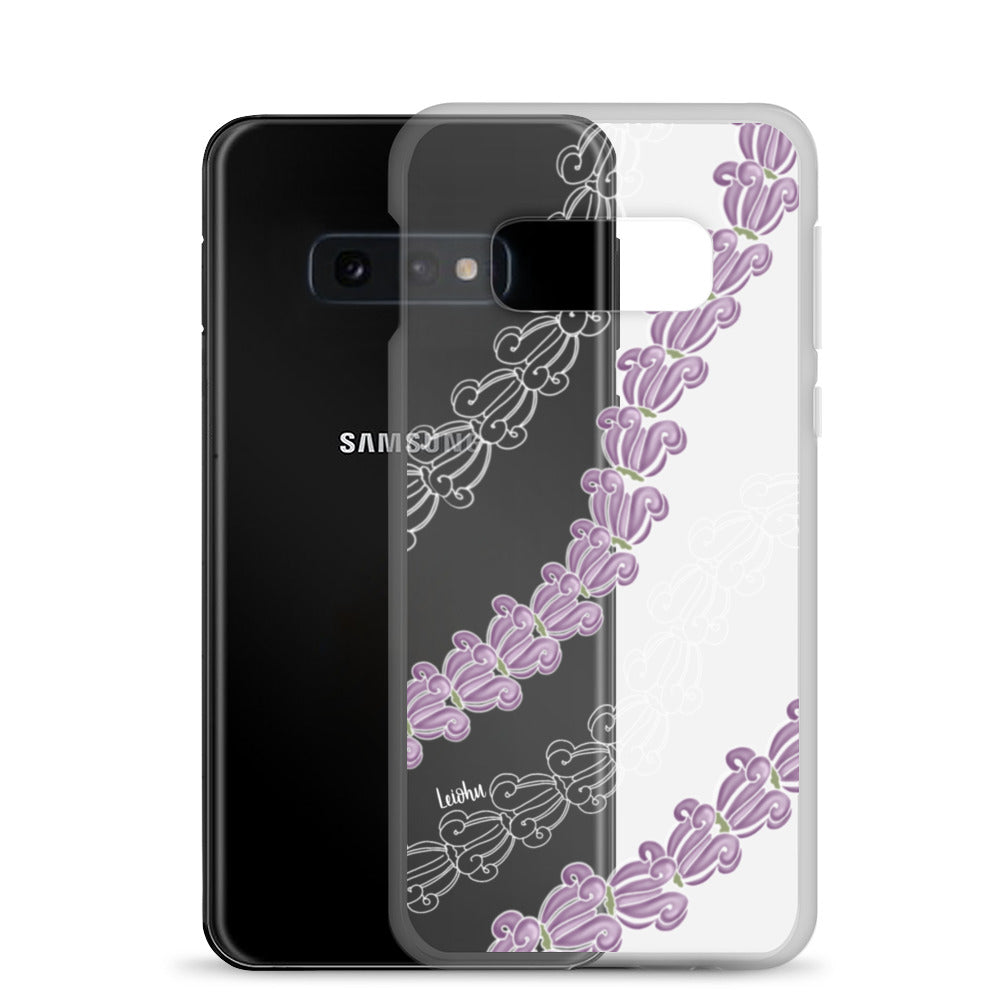 Samsung Clear Phone Case with Crown Lei Design - Slim Protective Cover for Samsung Galaxy [Model] - Perfect for Parties, Festivals, and Everyday Use