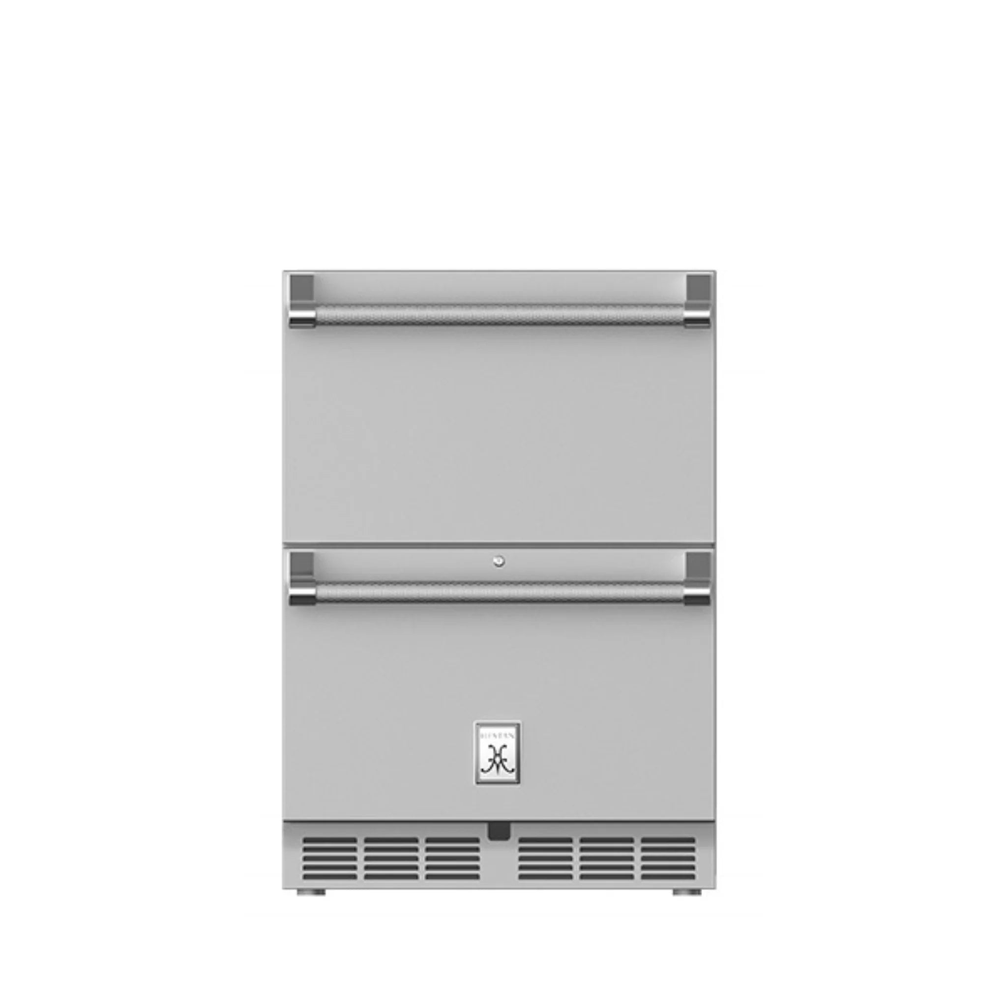 Hestan 24-Inch Outdoor Refrigerator Freezer Combo with Lock - GRFR24 - Perfect for Patio, Backyard, and Outdoor Kitchen Use