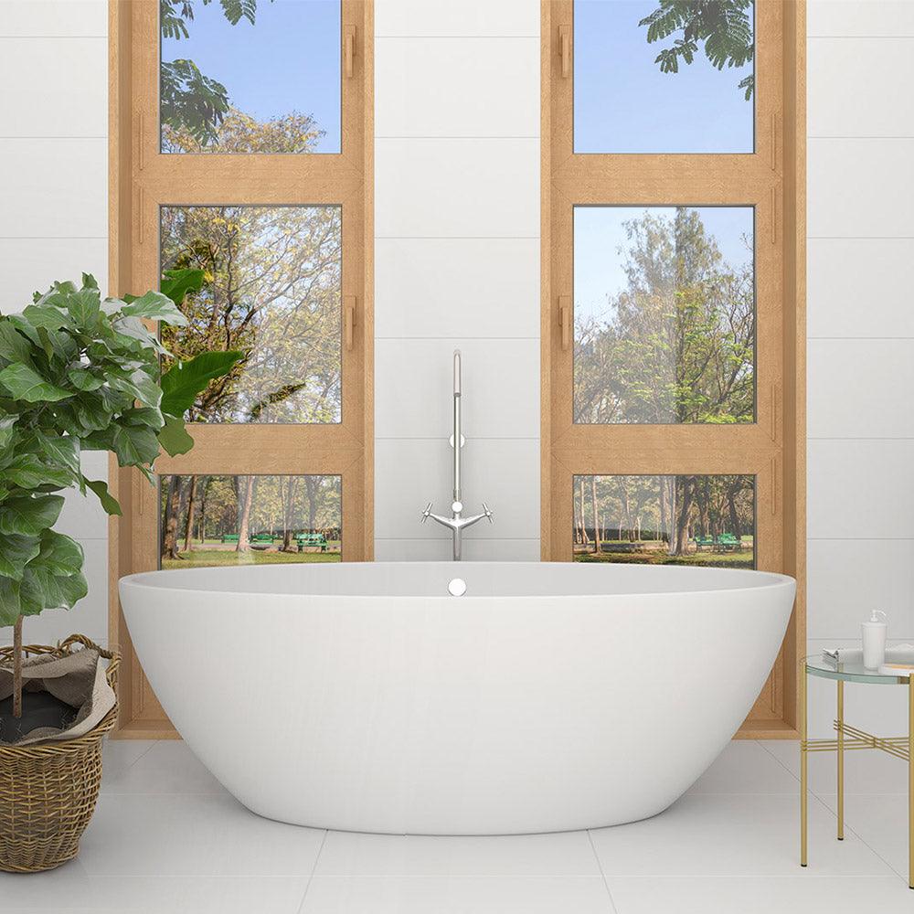 Premium Arctic White 300x600mm Glossy Rectified Ceramic Wall Tile - Perfect for Bathroom, Kitchen & Modern Interior Design