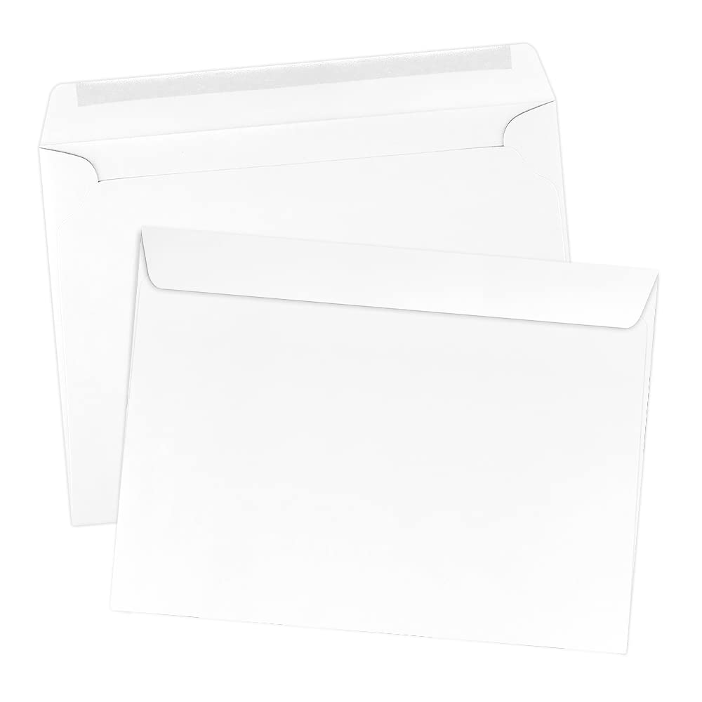 LUXPaper 9 x 12 Booklet Envelopes - Bright White 24lb Text Paper (Pack of 500) | Premium Mailing & Business Envelopes for Brochures, Catalogs & Documents