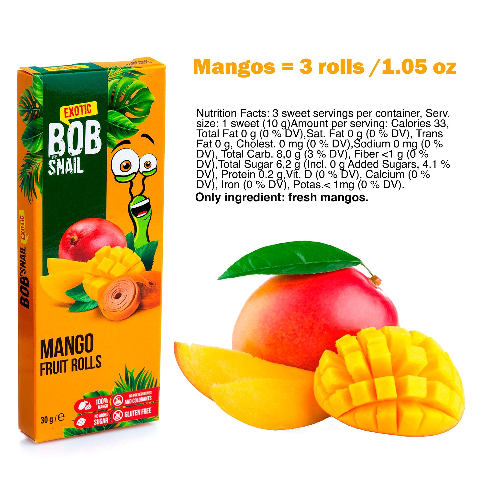 BOB SNAIL Healthy Fruit Snacks for Adults & Kids - Organic Dried Fruit Mix with Vitamins - Perfect for School Lunches, Office Snacks & Travel
