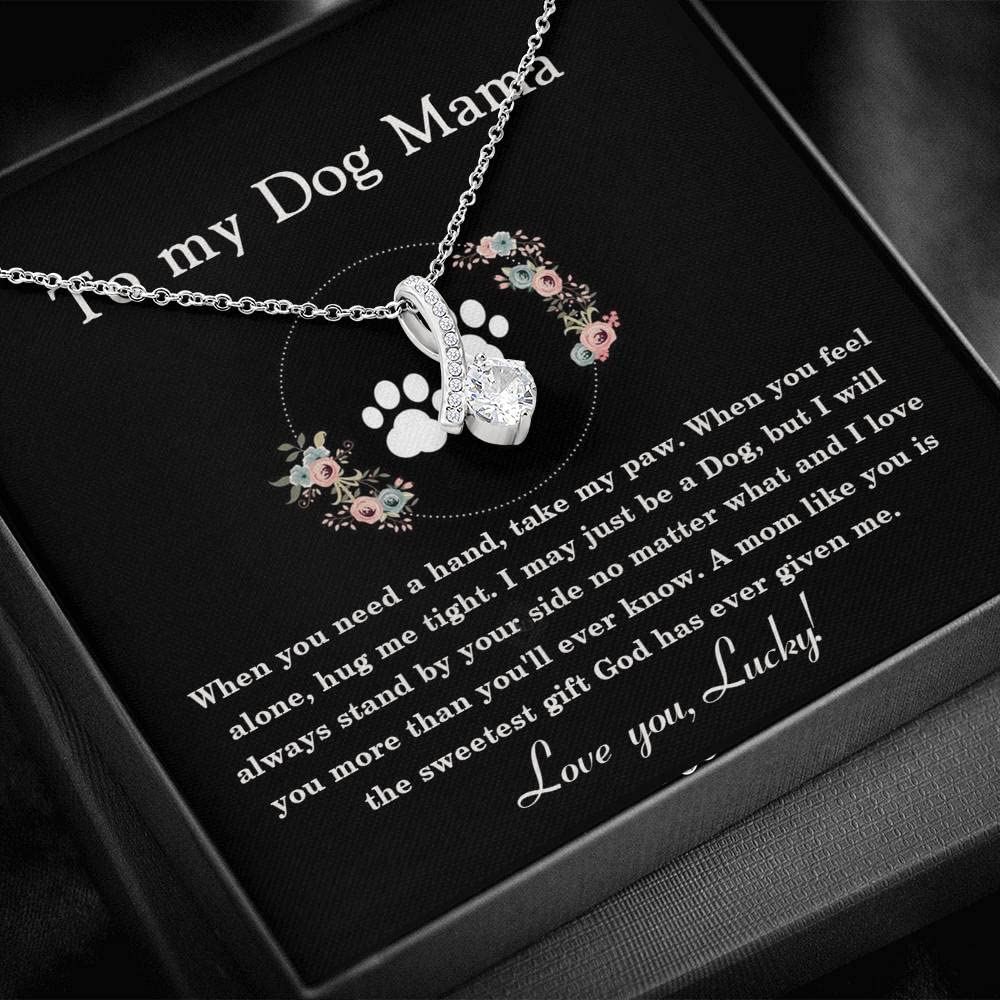 Dog Mom Necklace - Personalized Gift for Dog Lovers, Best Christmas Jewelry for Pet Owners | Perfect for Mother's Day, Birthday & Dog Themed Occasions