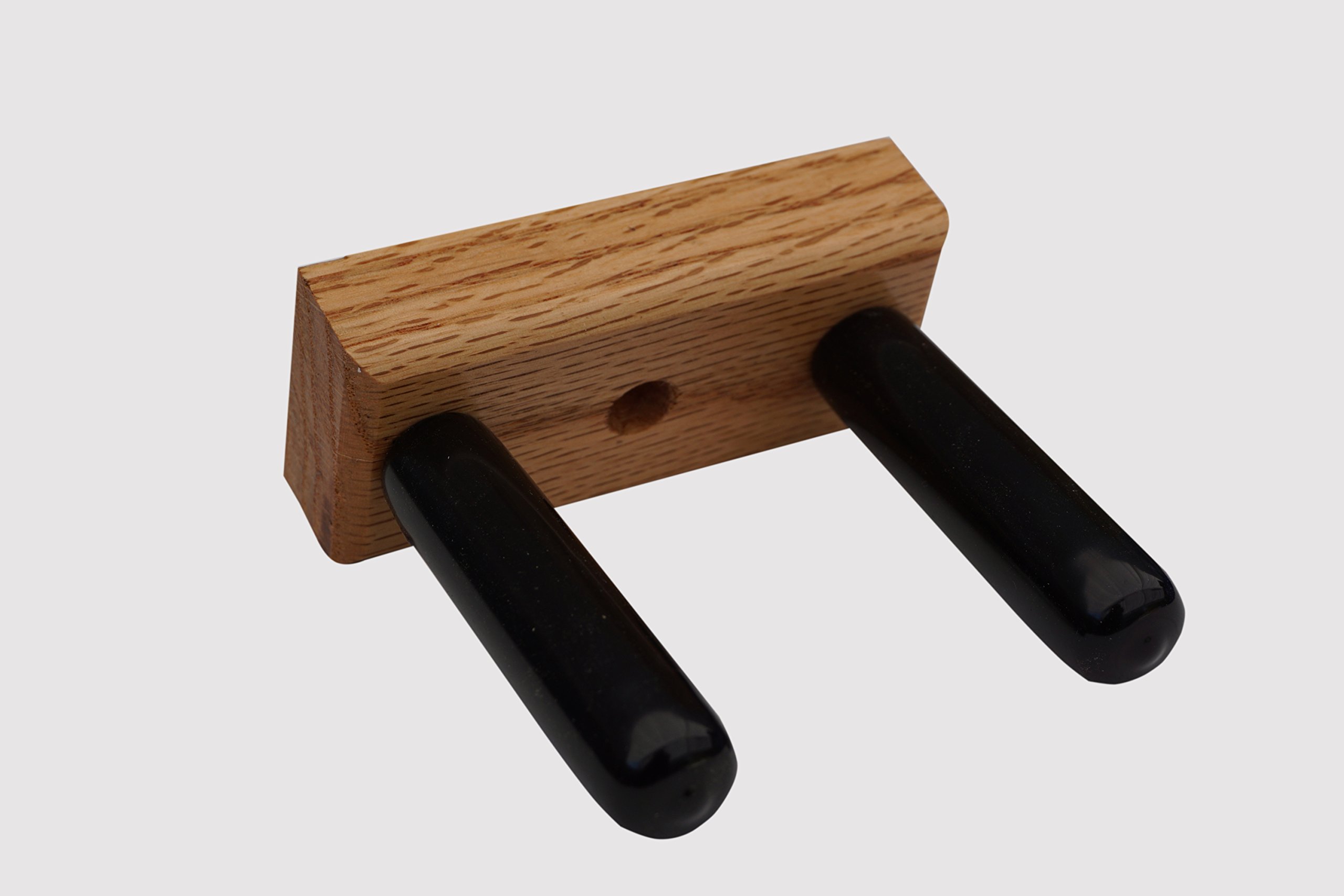 Premium Oak Guitar Wall Mount for Guitar Hero - Made in USA - Secure & Stylish Vertical Guitar Hanger - Perfect for Home, Studio & Game Room Display