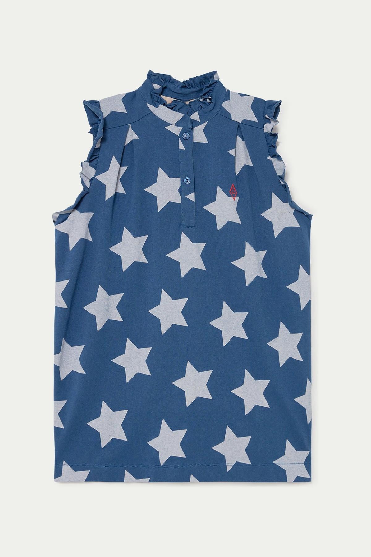 Girls' Animal Observatory Albatross Blue Dress - Cute & Comfortable Kids Outfit for School, Parties & Playtime