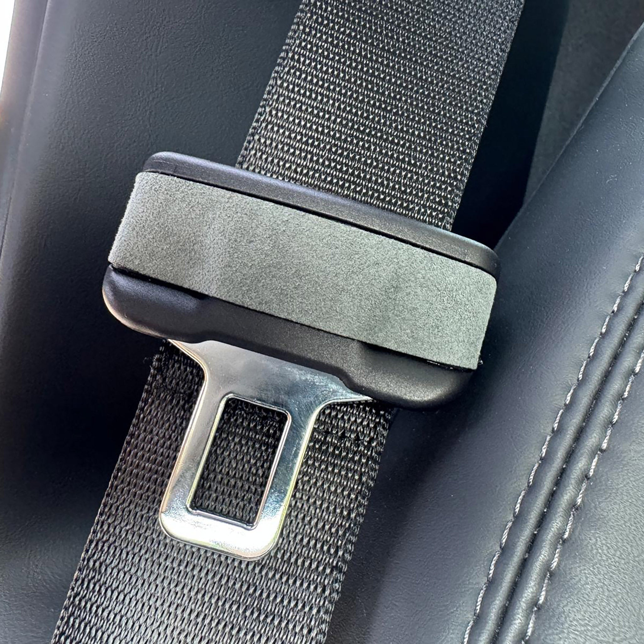 Premium Tesla Alcantara Seat Belt Wrap Sticker - Soft & Durable Protection for 2024+ Model 3 & 2025+ Model Y | Luxury Interior Upgrade for Comfortable Driving & Enhanced Safety