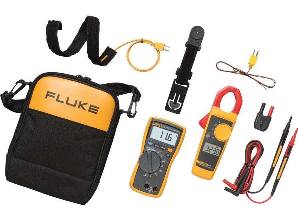 Fluke 116/323 HVAC Combo Kit - Digital Multimeter & Clamp Meter for Professional Technicians | Perfect for HVAC, Electrical Testing & Maintenance
