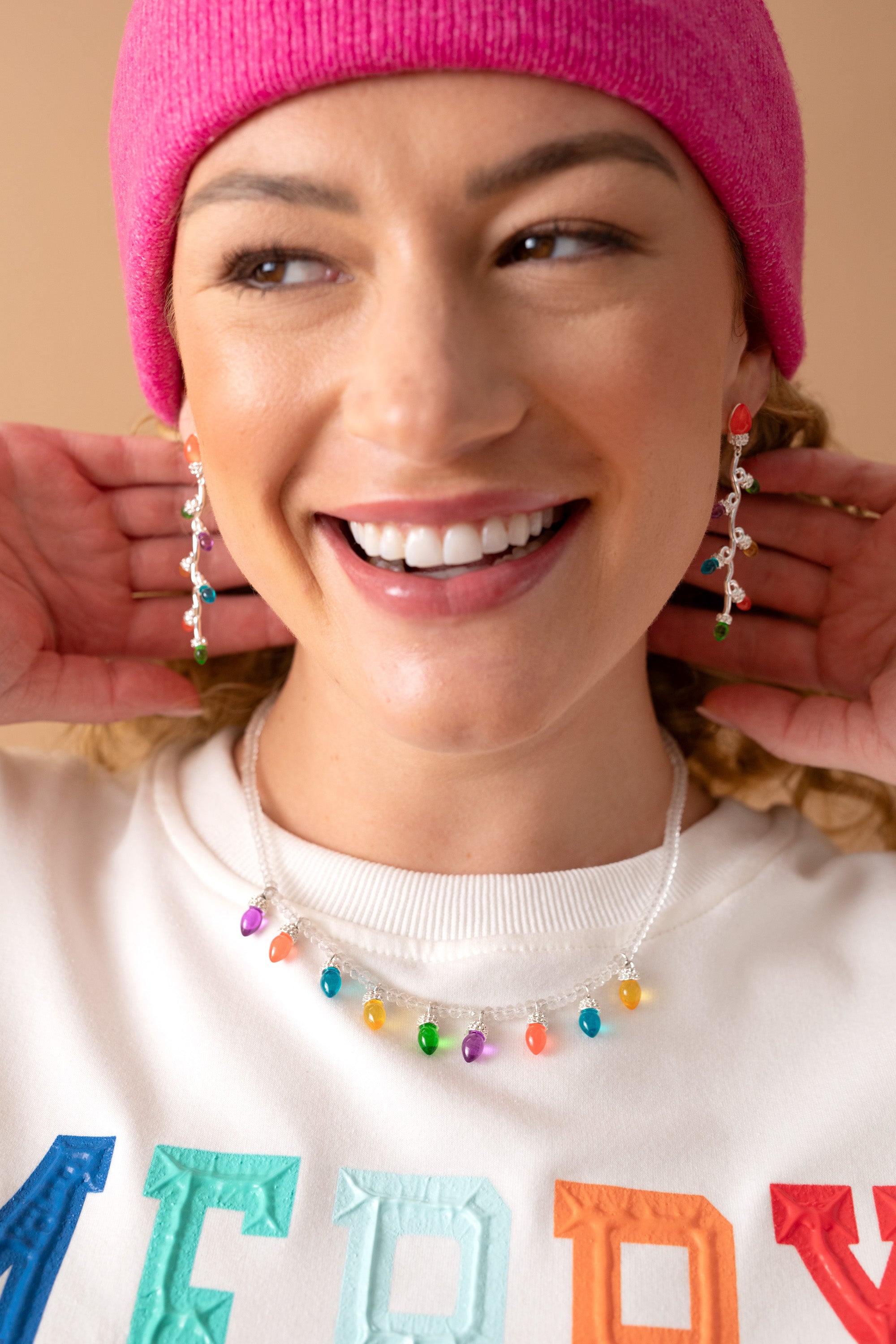 Festive Christmas Light Bulb Earrings - Holiday Party Jewelry for Women, Girls - Perfect for Xmas Gifts, Office Parties & Family Gatherings