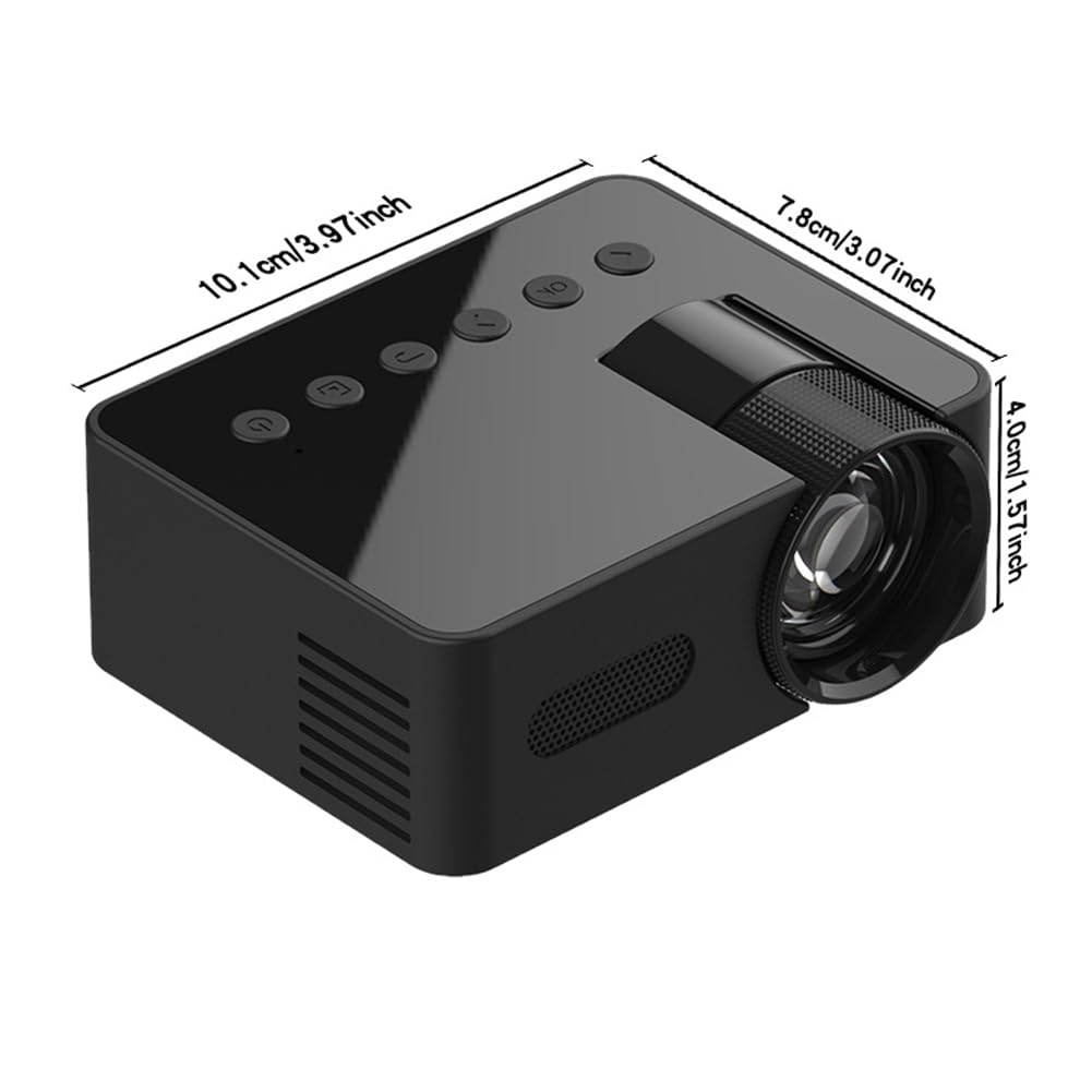 Kioball HD 1080P Wireless Mini Projector with Stand - Portable LED Home Theater Video Player for iPhone Android Smartphones | Perfect for Movie Nights, Gaming & Outdoor Camping