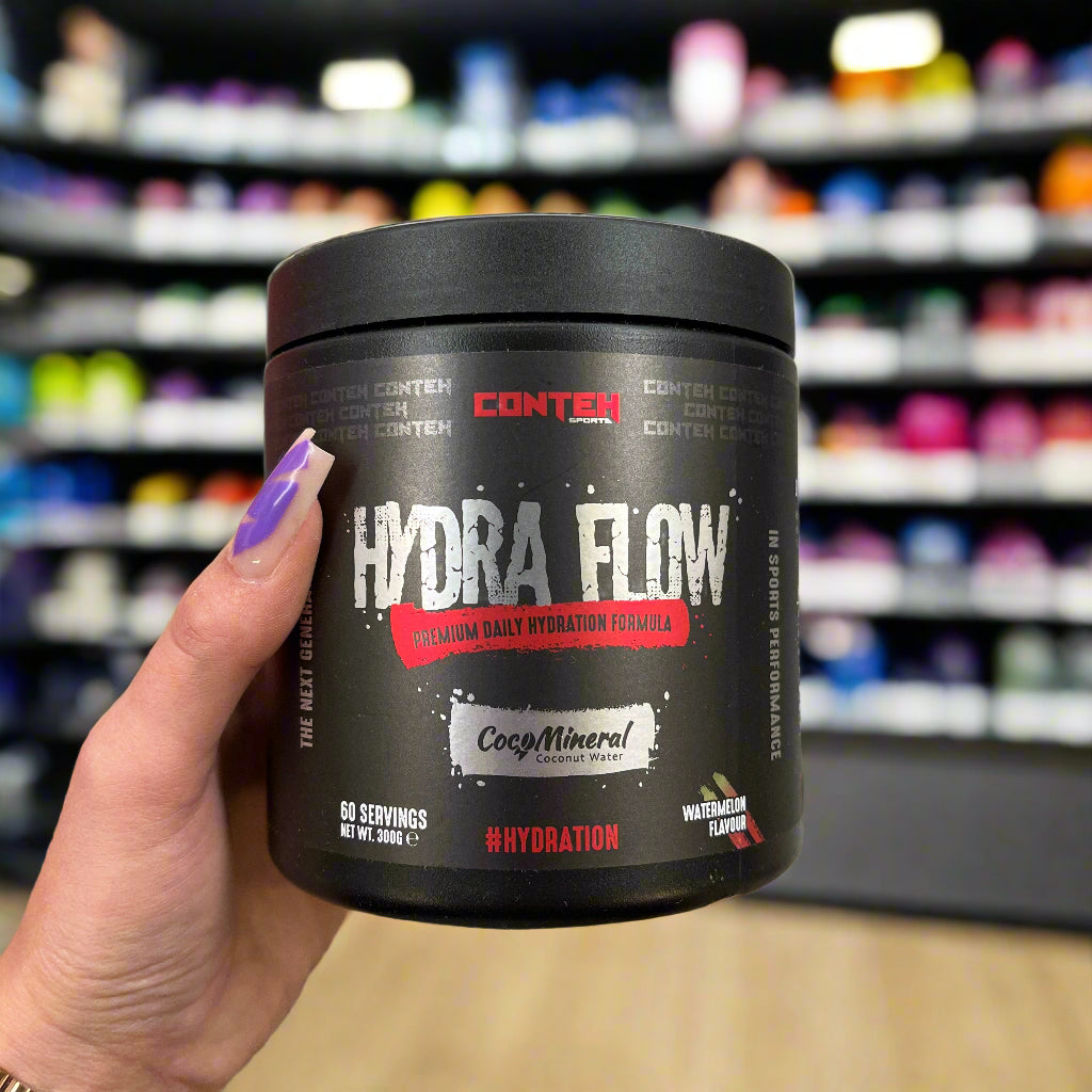 Conteh Sports Hydra Flow Daily Hydration Powder - 300g Electrolyte Drink Mix for Athletes & Active Lifestyles - Perfect for Workouts, Running & Outdoor Activities