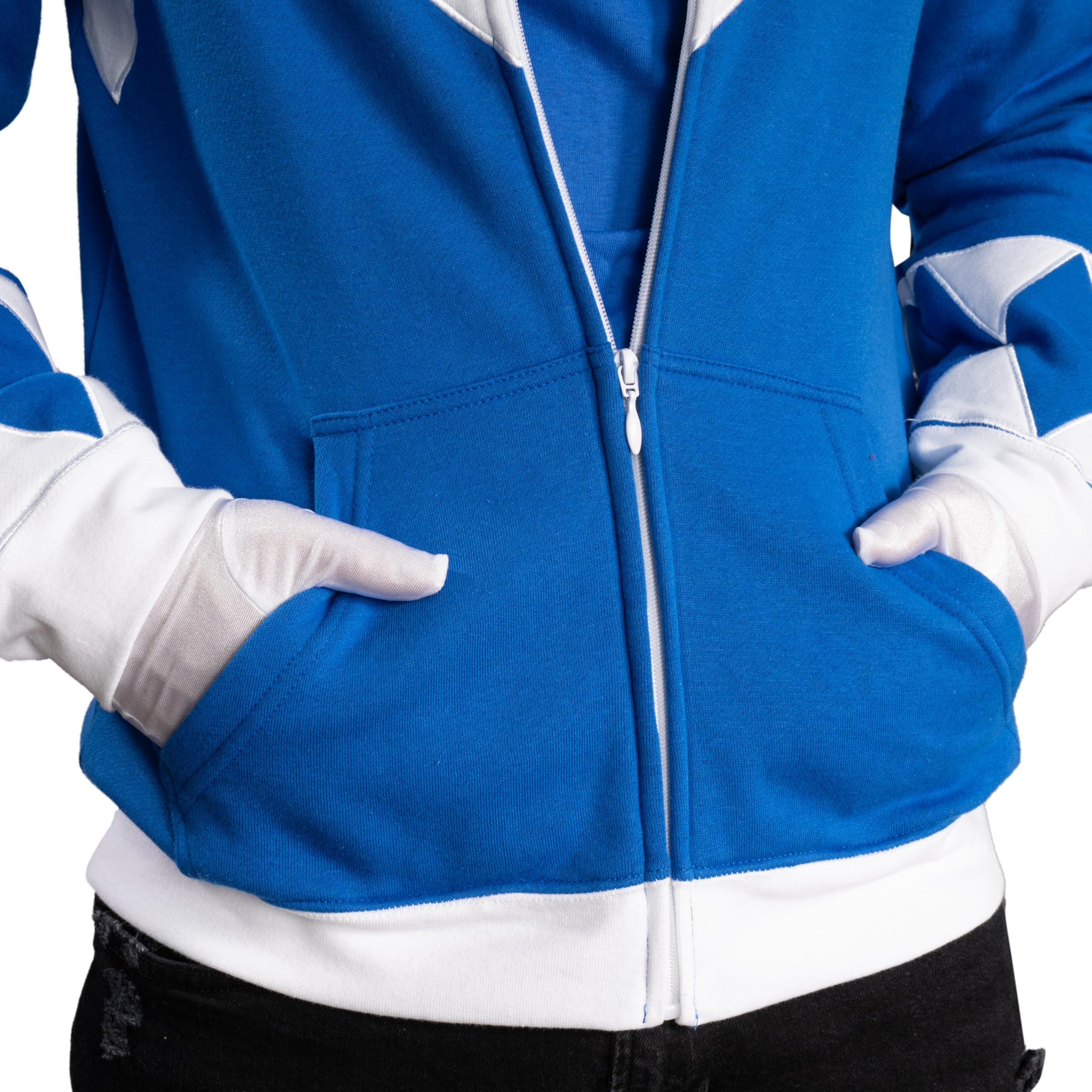 Power Rangers Hooded Costume Sweatshirt for Kids - Official Licensed Character Hoodie for Halloween Cosplay, Birthday Parties & Superhero Dress-Up