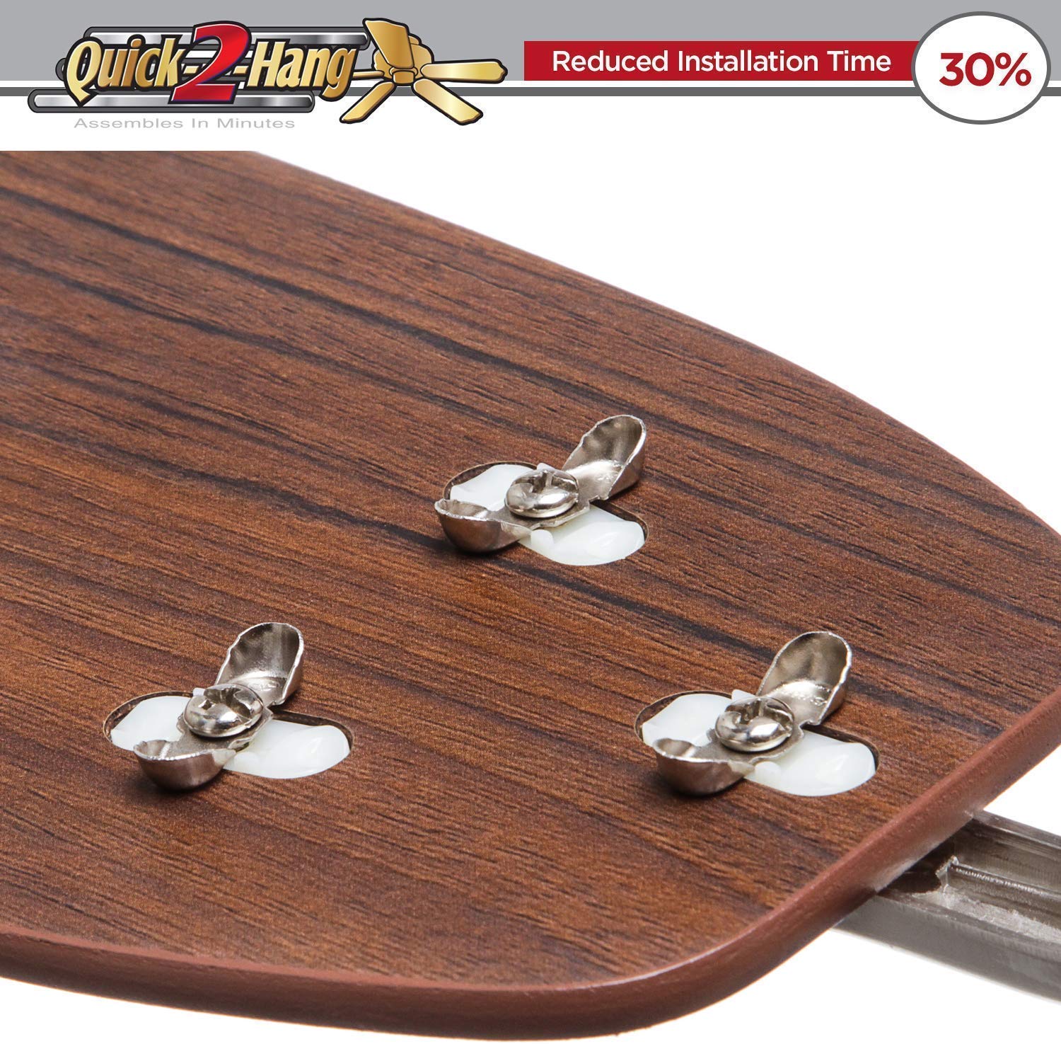 Honeywell 52 Inch Glen Alden Indoor Ceiling Fan - Brushed Nickel Finish, Flush Mount, No Light, Pull Chain Control, Reversible Motor, Quick-2-Hang Installation - Perfect for Living Room, Bedroom, or Office (Model 50515-01)