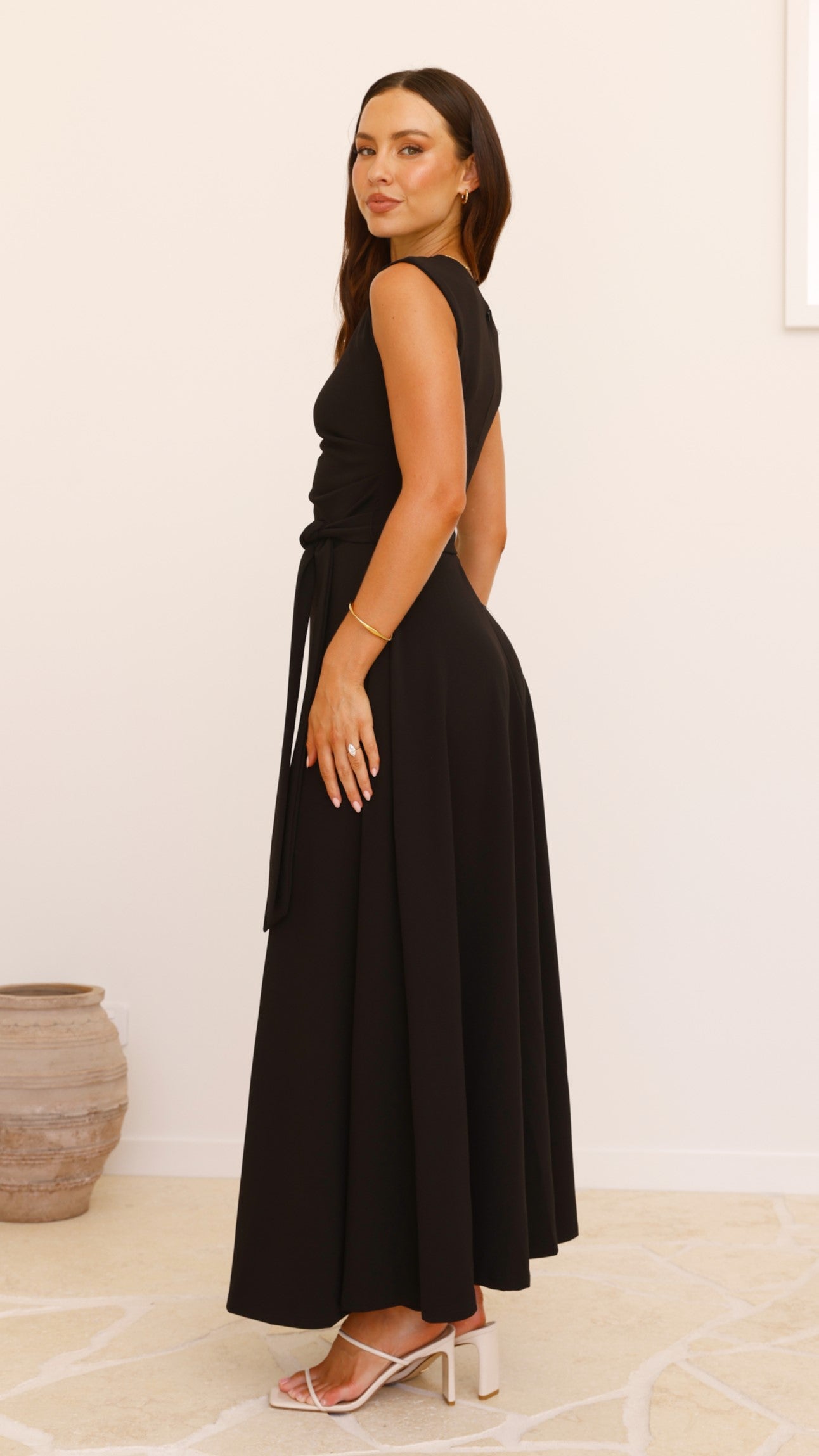 Gemma Maxi Dress for Women - Elegant Black Long Flowy Dress for Summer, Beach, Party & Evening Wear