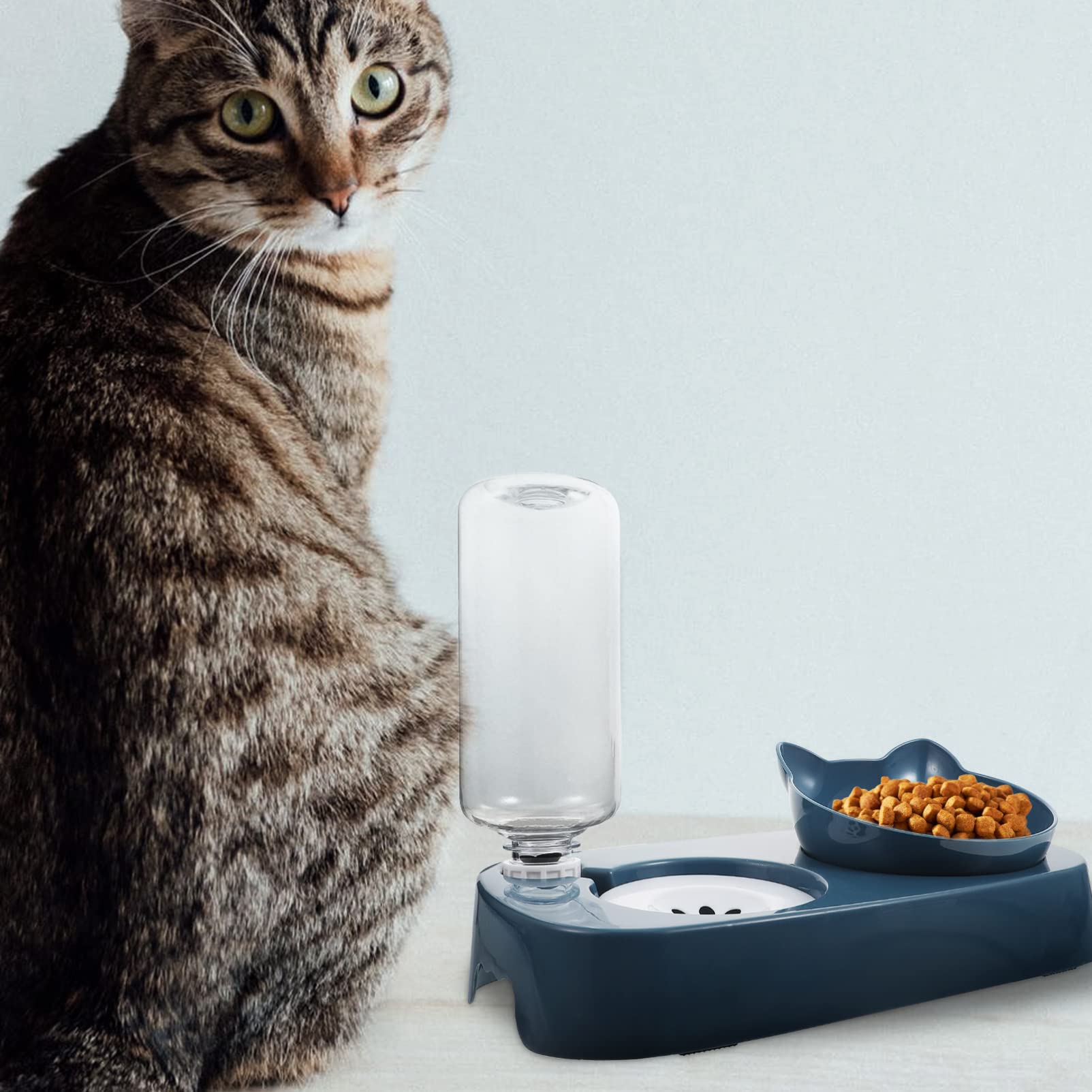 Balacoo Automatic Dog Feeder and Water Station - Large Pet Food Bowl with Eco-Friendly PP Material for Dogs & Cats - Perfect for Home, Travel, and Outdoor Use