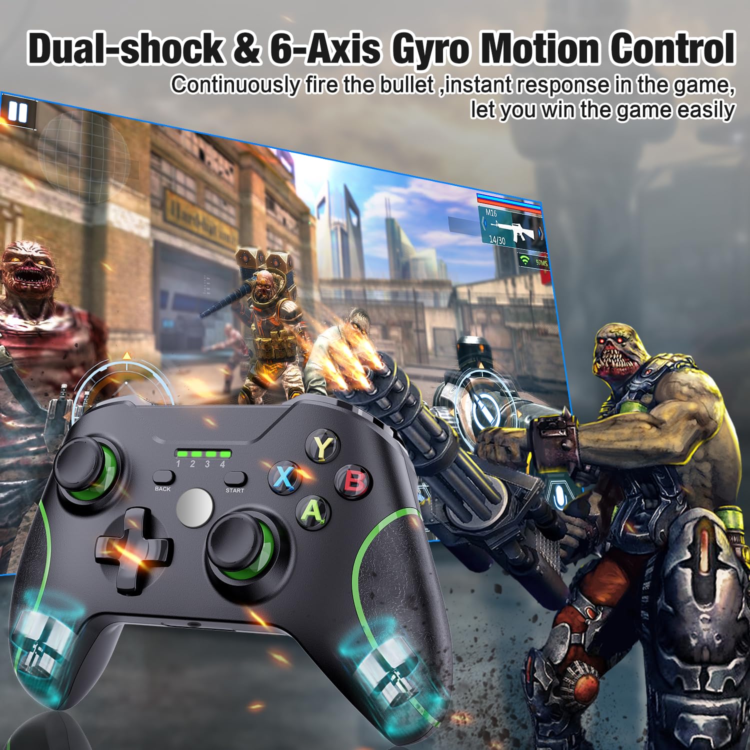 SANGDER Wireless Gaming Controller for Xbox One, Xbox Series X/S, PC - 2.4GHz Wireless Gamepad with Audio Jack | Perfect for Multiplayer Gaming, Streaming & Long Gaming Sessions