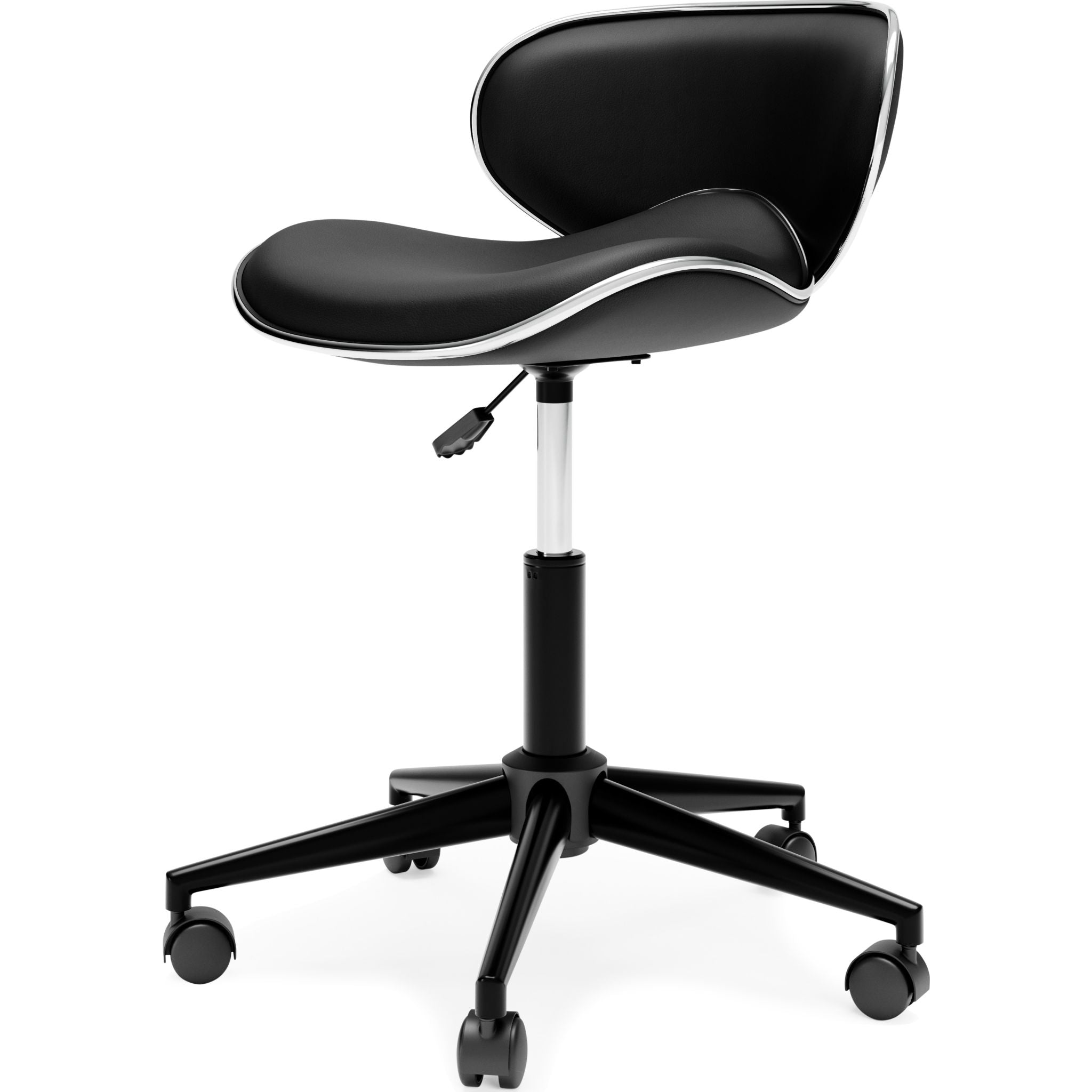 Beauenali Ergonomic Office Chair - Black - Adjustable Height & Lumbar Support for Home & Office Workspace Comfort