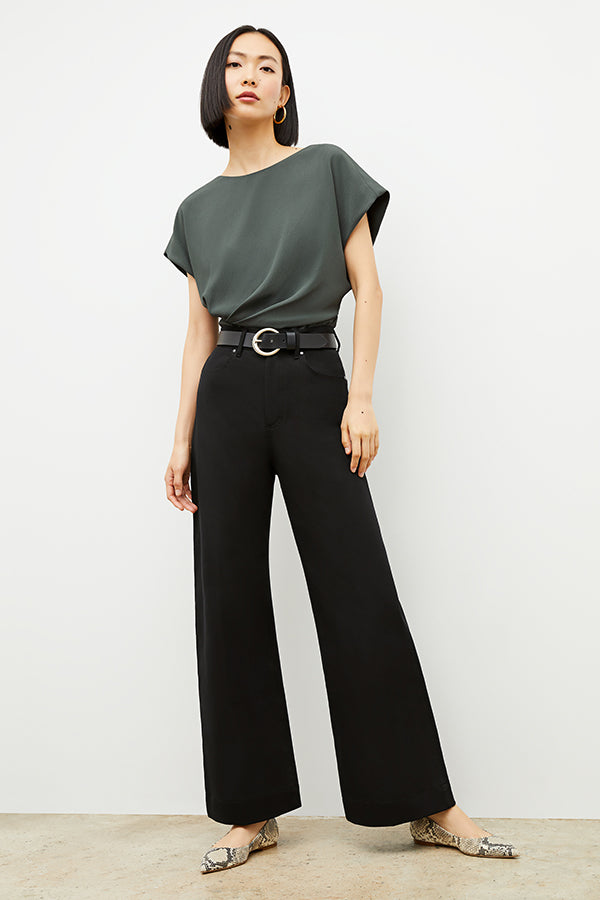 Milo Wide Leg Eco-Friendly Jeans for Women - Sustainable Black Denim Pants - Perfect for Casual Wear, Office Outfits & Street Style Fashion