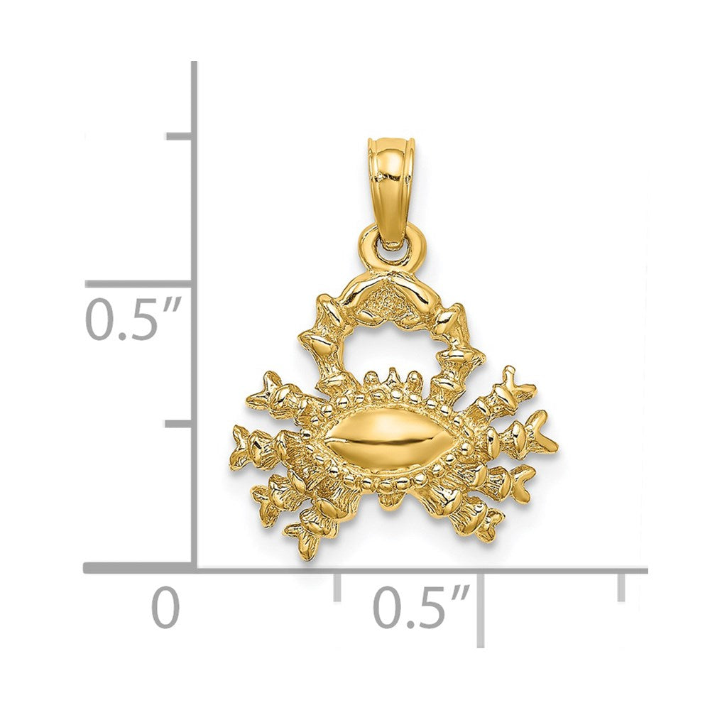 3D Gold Cancer Zodiac Charm Pendant - Small Zodiac Sign Jewelry for Necklace, Bracelet & Gift Giving - Perfect for Birthdays, Anniversaries & Astrology Lovers