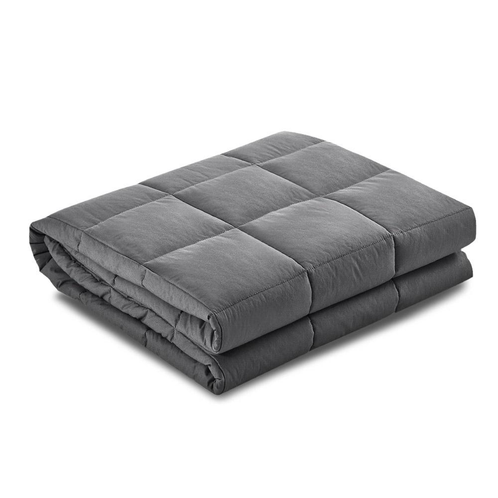 Extra Small Kids Weighted Calming Blanket 2.3KG (5 lbs) - Dark Grey Sensory Blanket for Anxiety Relief & Better Sleep - Perfect for Toddlers' Bedtime, Nap Time & Relaxation