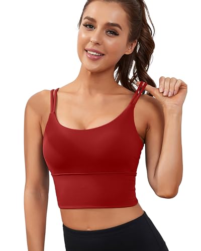 N-wine-red Sports Bra