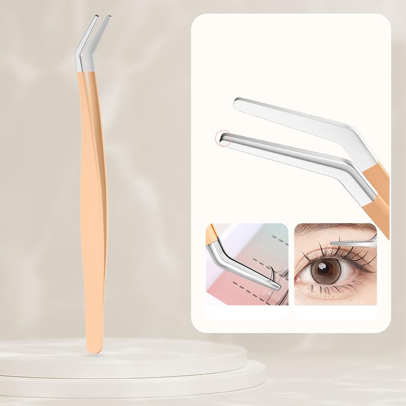 Professional Eyelash Extension Tweezers - Precision Lash Tweezers for Salon & DIY Use - Perfect for Eyelash Extensions, Volume Lashes & Lash Lifting